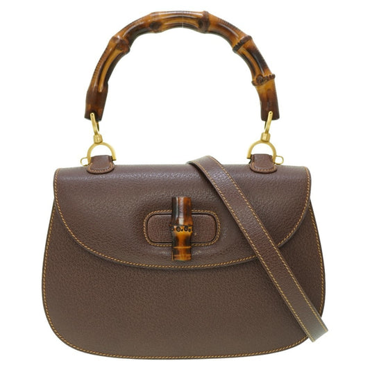 Gucci Brown Leather Handbag ()
