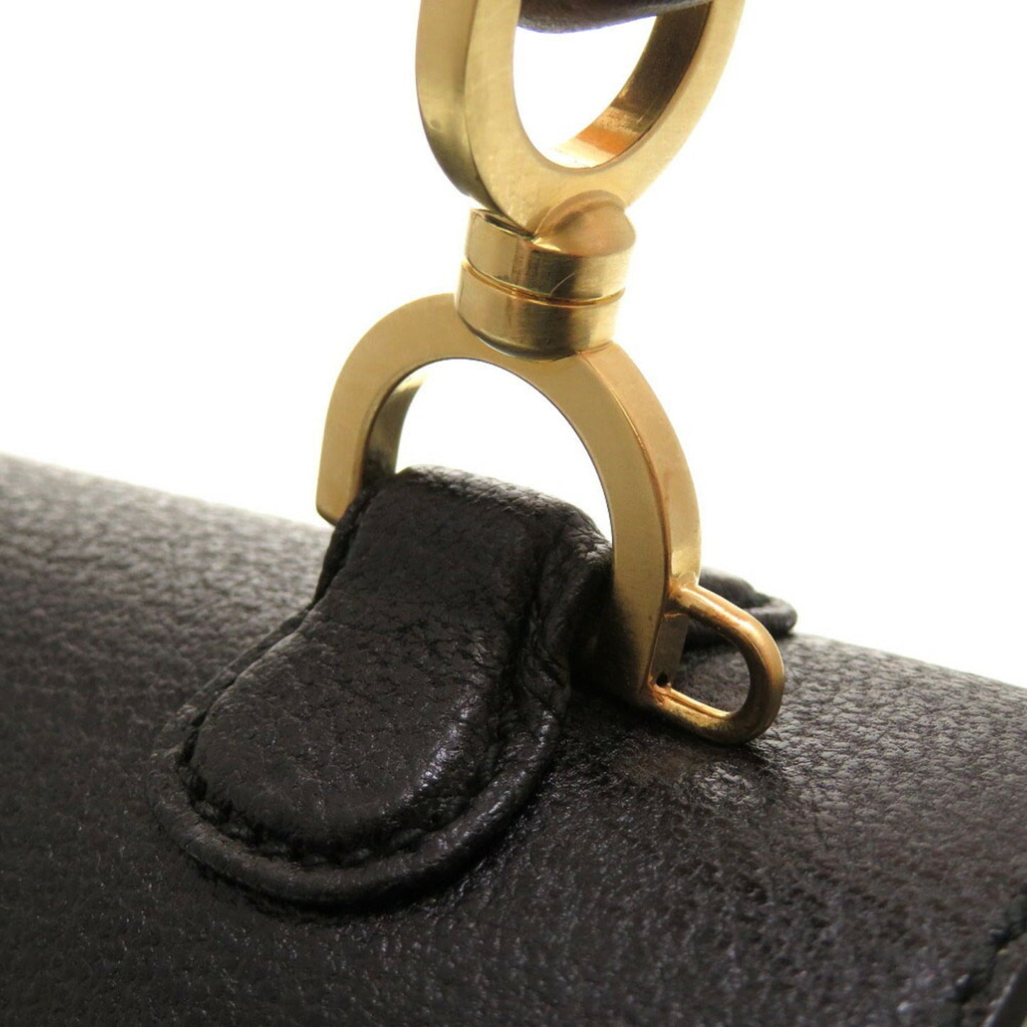Gucci Black Bamboo Handbag