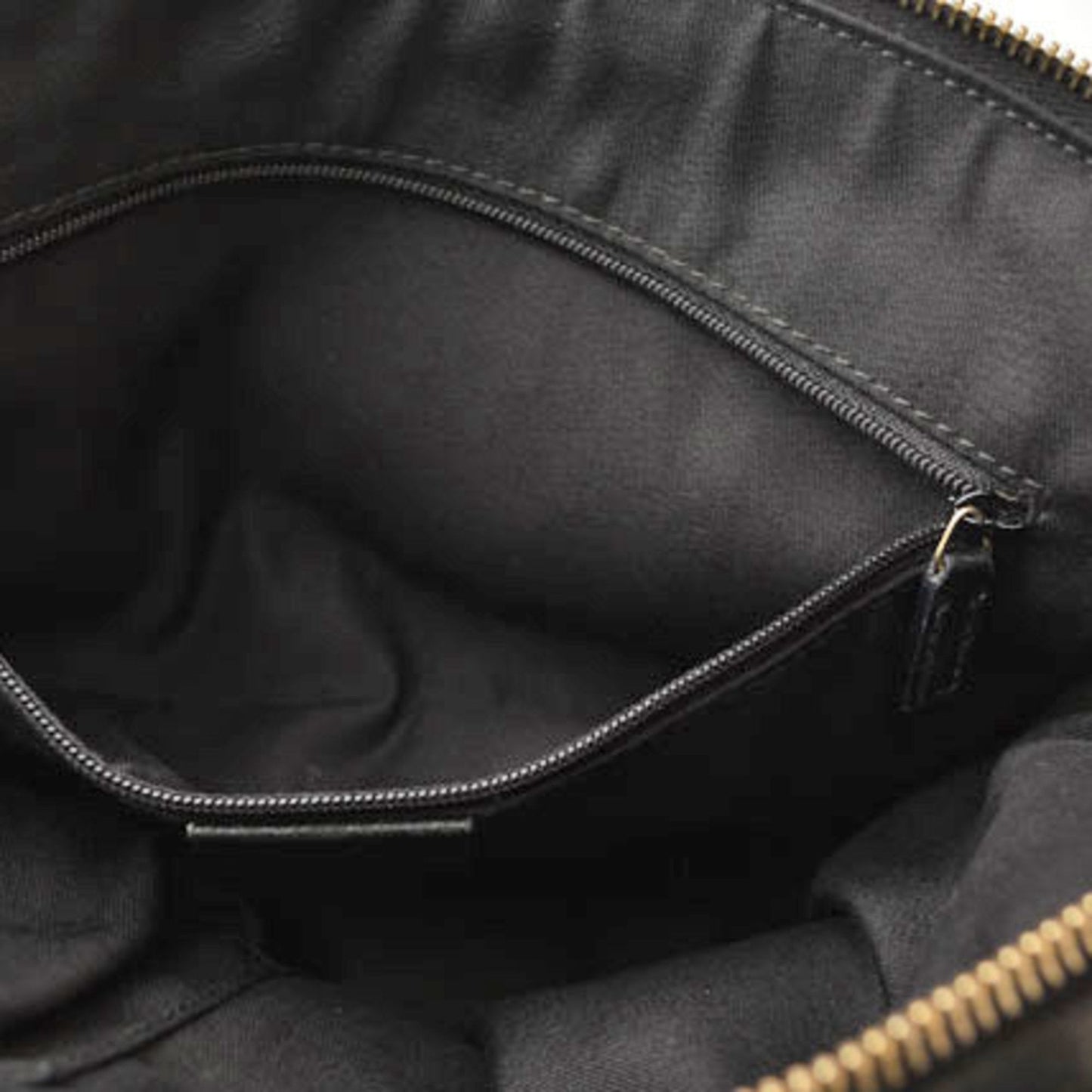 Gucci Black Canvas Leather Handbag