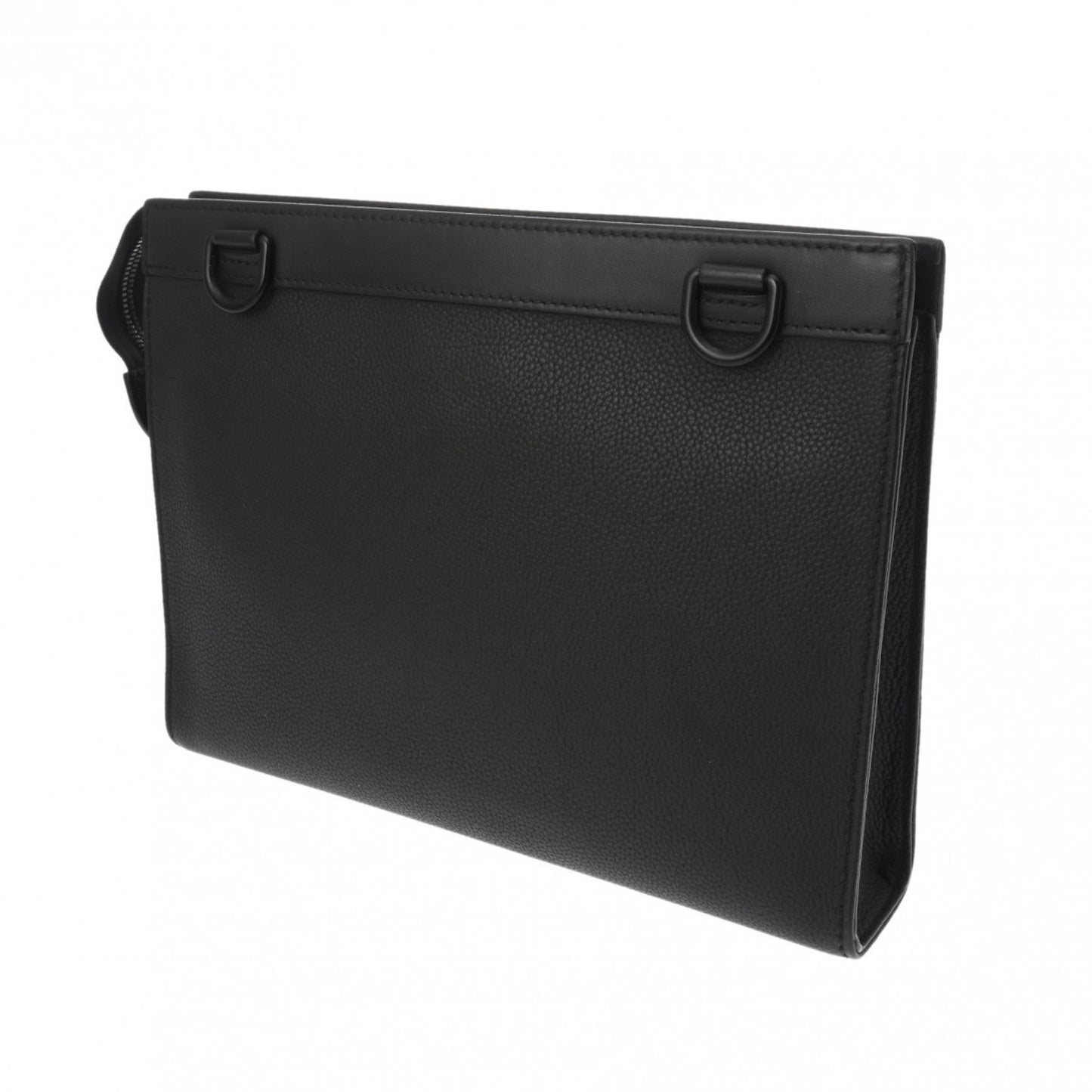 Louis Vuitton Noir Leather Pouch Shoulder Bag
