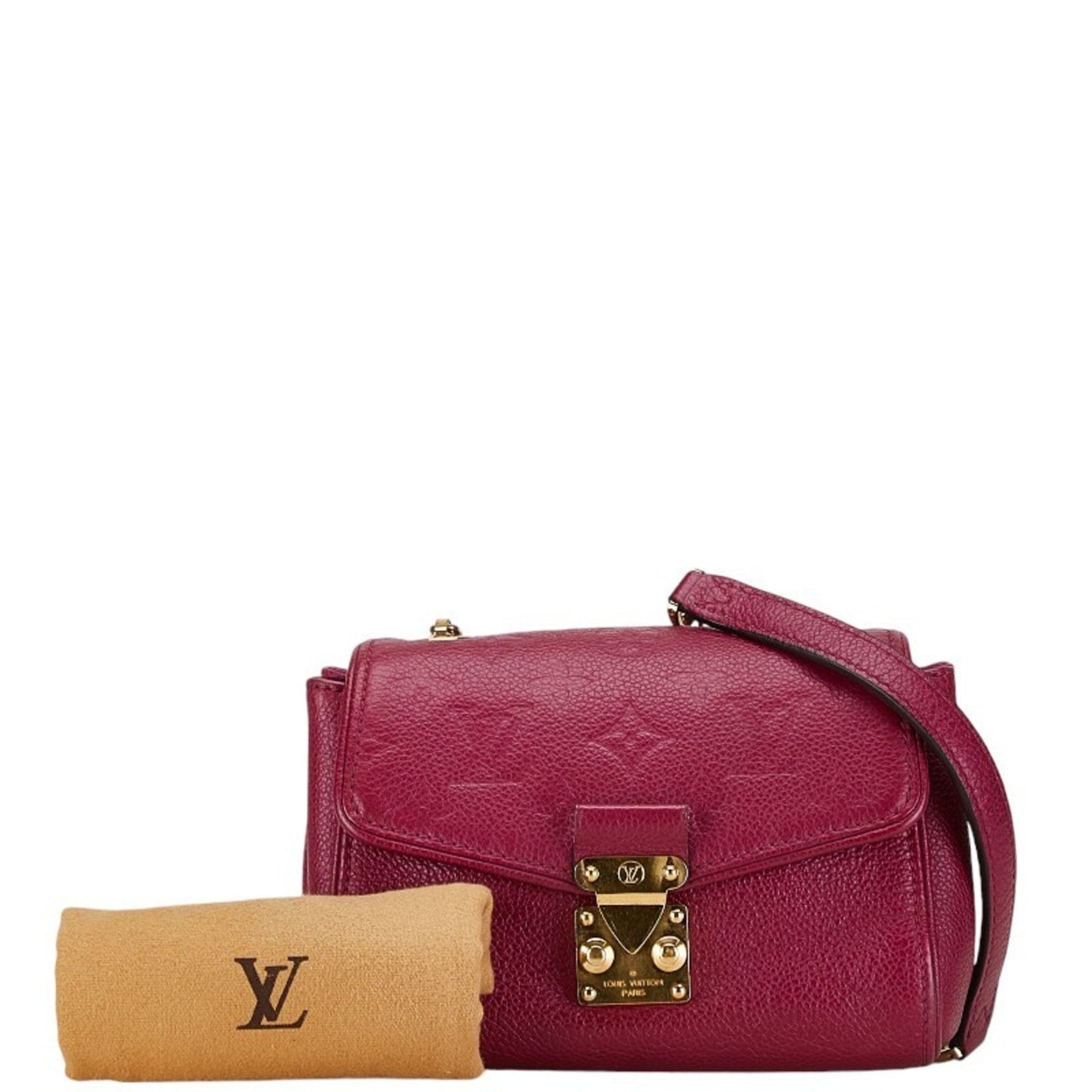 Louis Vuitton Grape Purple Leather Shoulder Bag