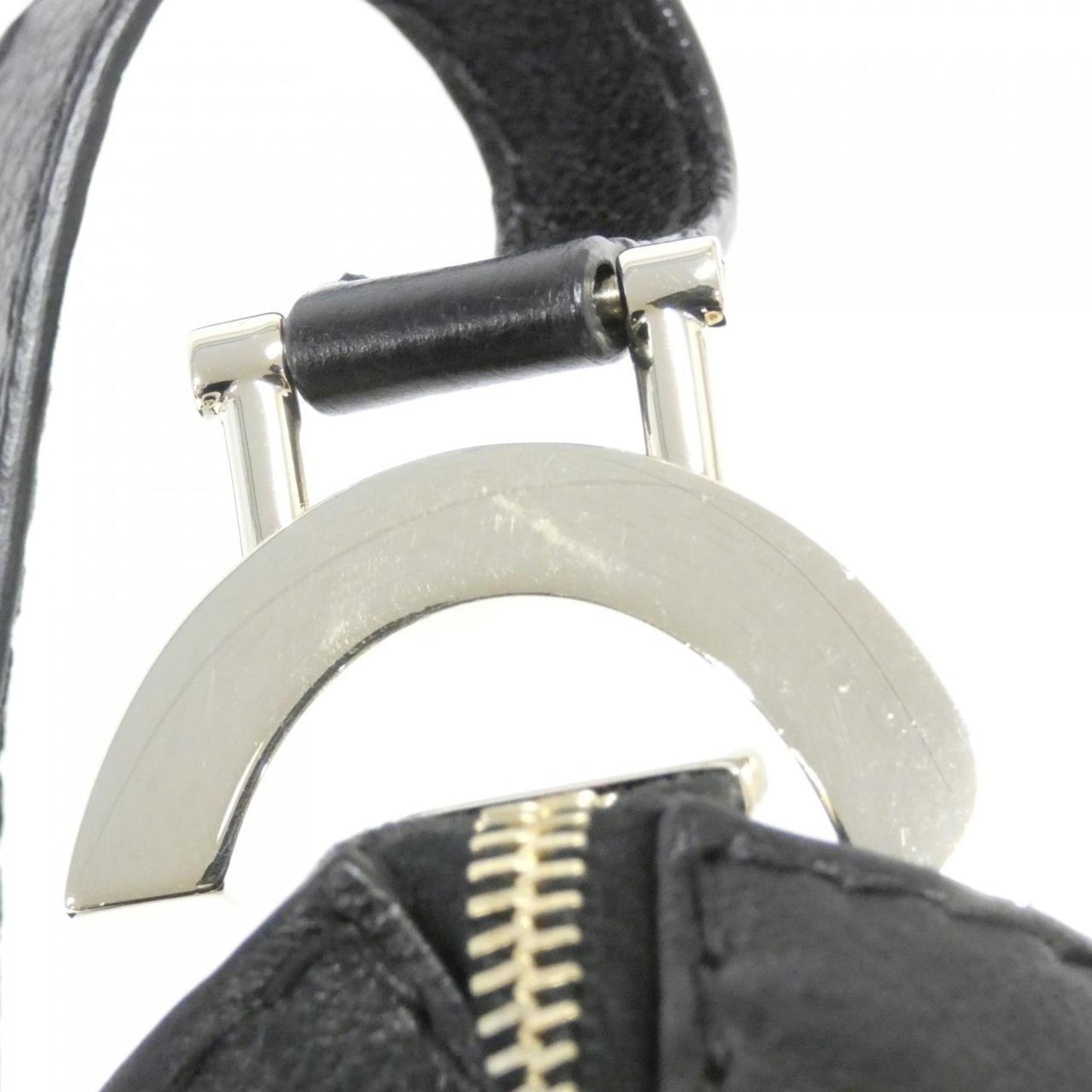 Gucci Black Gg Canvas Leather Shoulder Bag