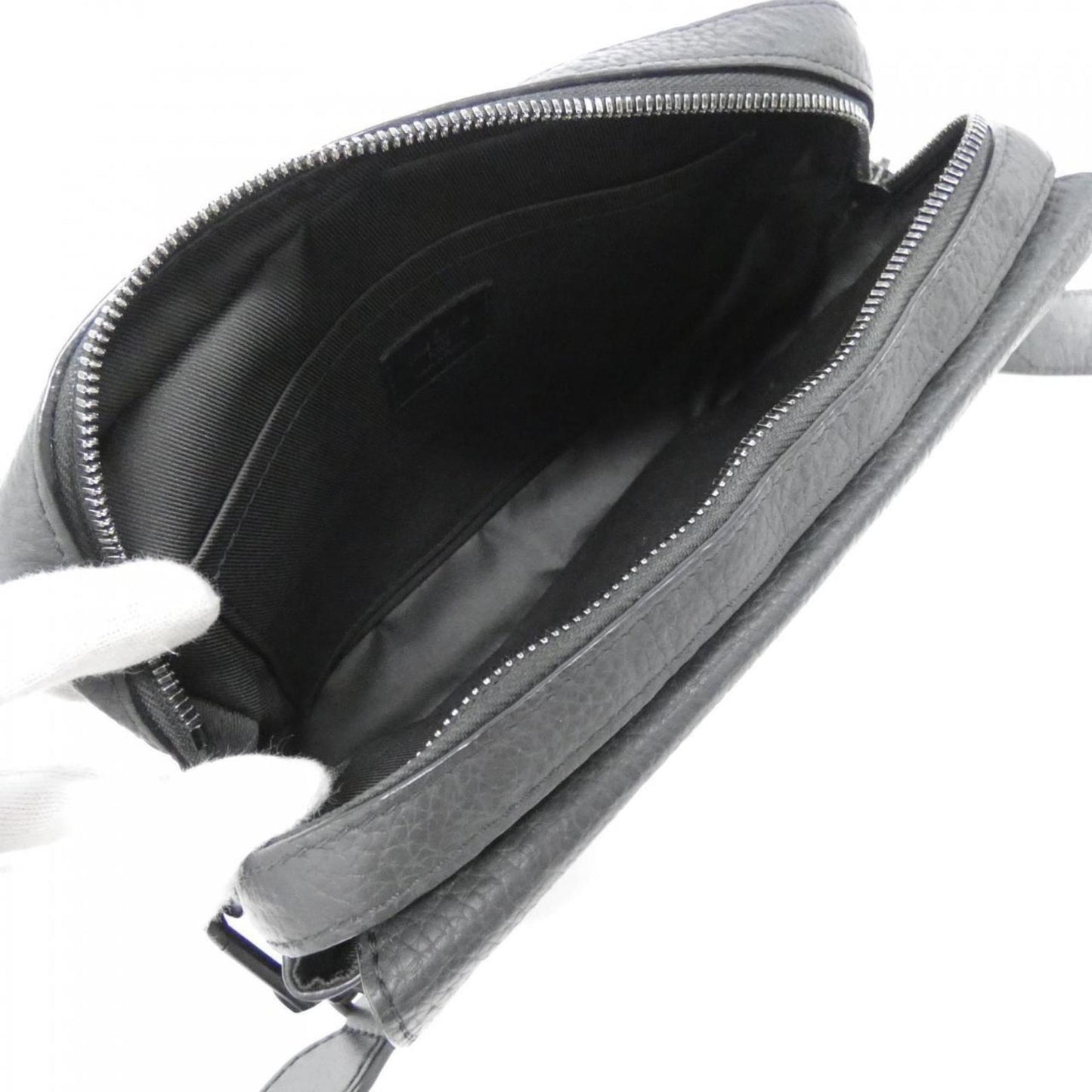 Louis Vuitton Black Leather Shoulder Bag