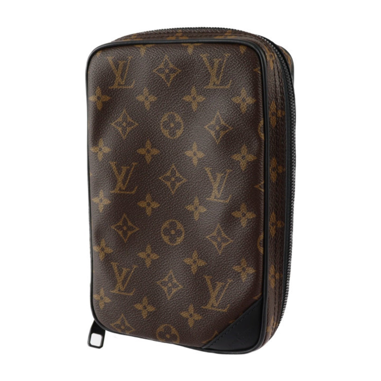 Louis Vuitton Black Brown Monogram Monogram Leather Shoulder Bag Sling Bag
