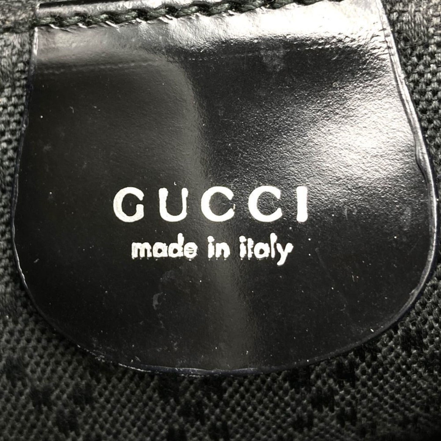 Gucci Bamboo Black Nylon Handbag