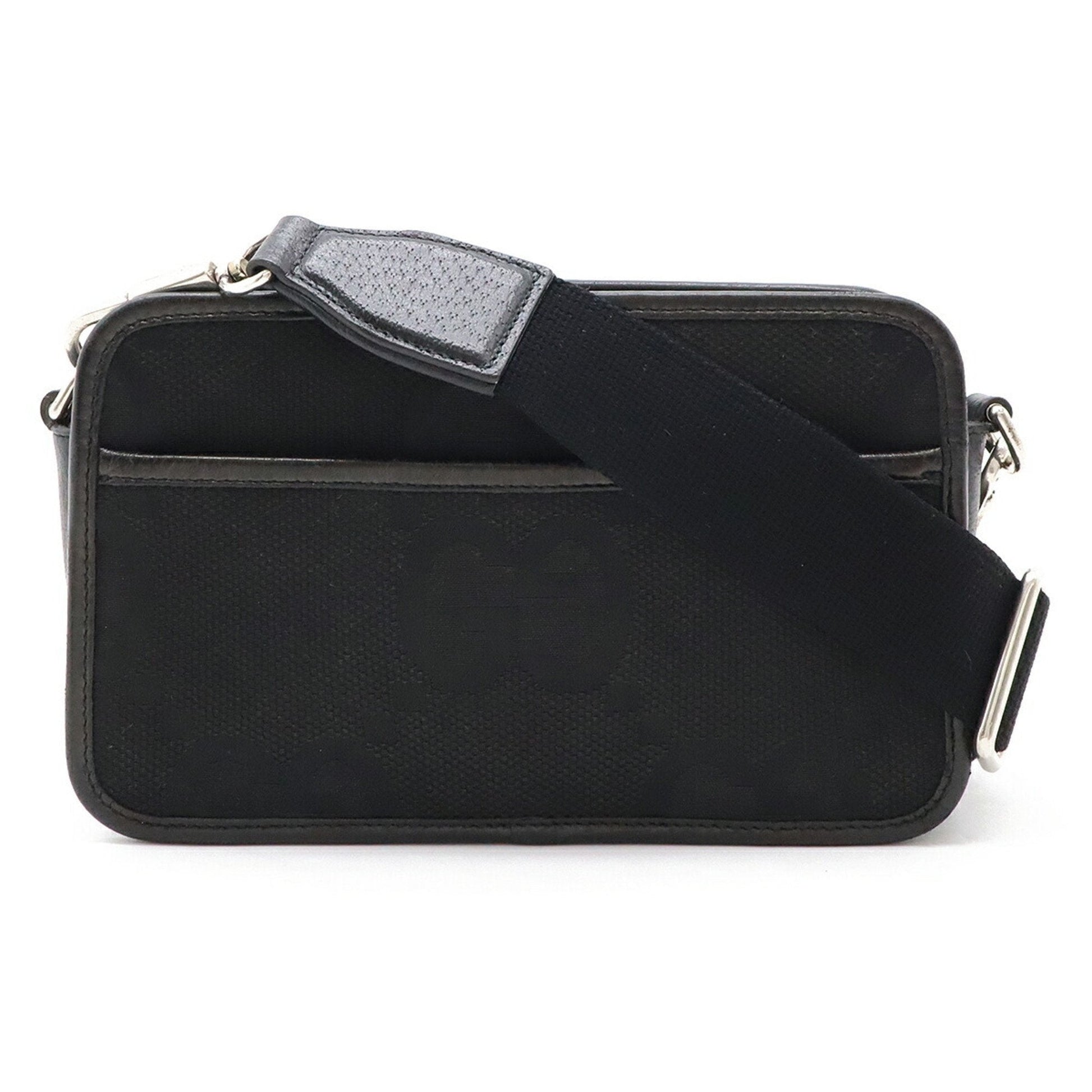 Gucci Black Leather Clutch Bag Pochette Shoulder Bag ()