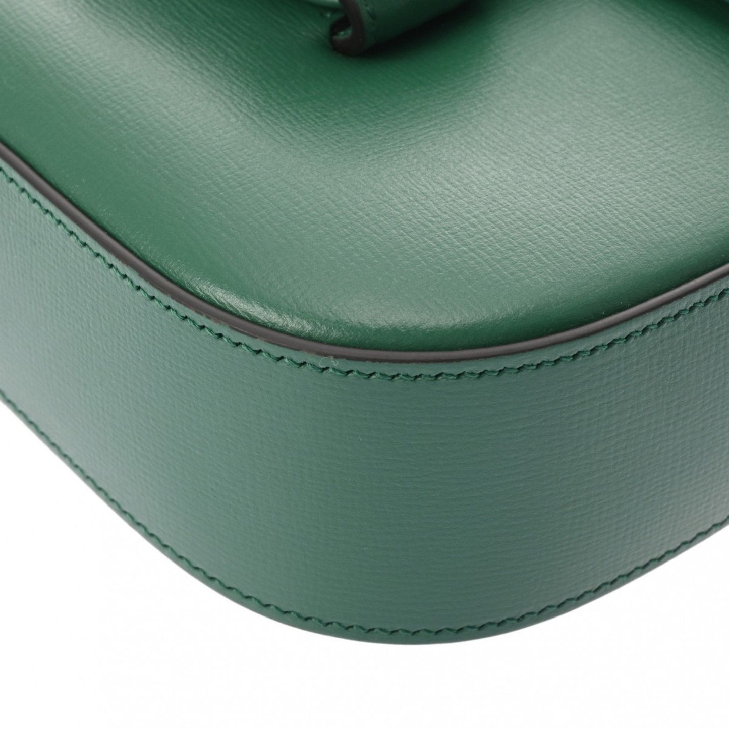 Gucci Horsebit Green Leather Shoulder Bag