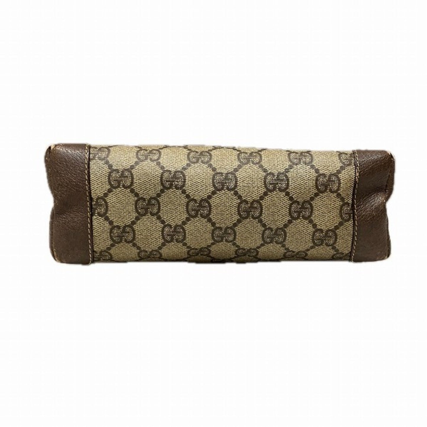 Gucci Beige Brown Pvc Leather Shoulder Bag