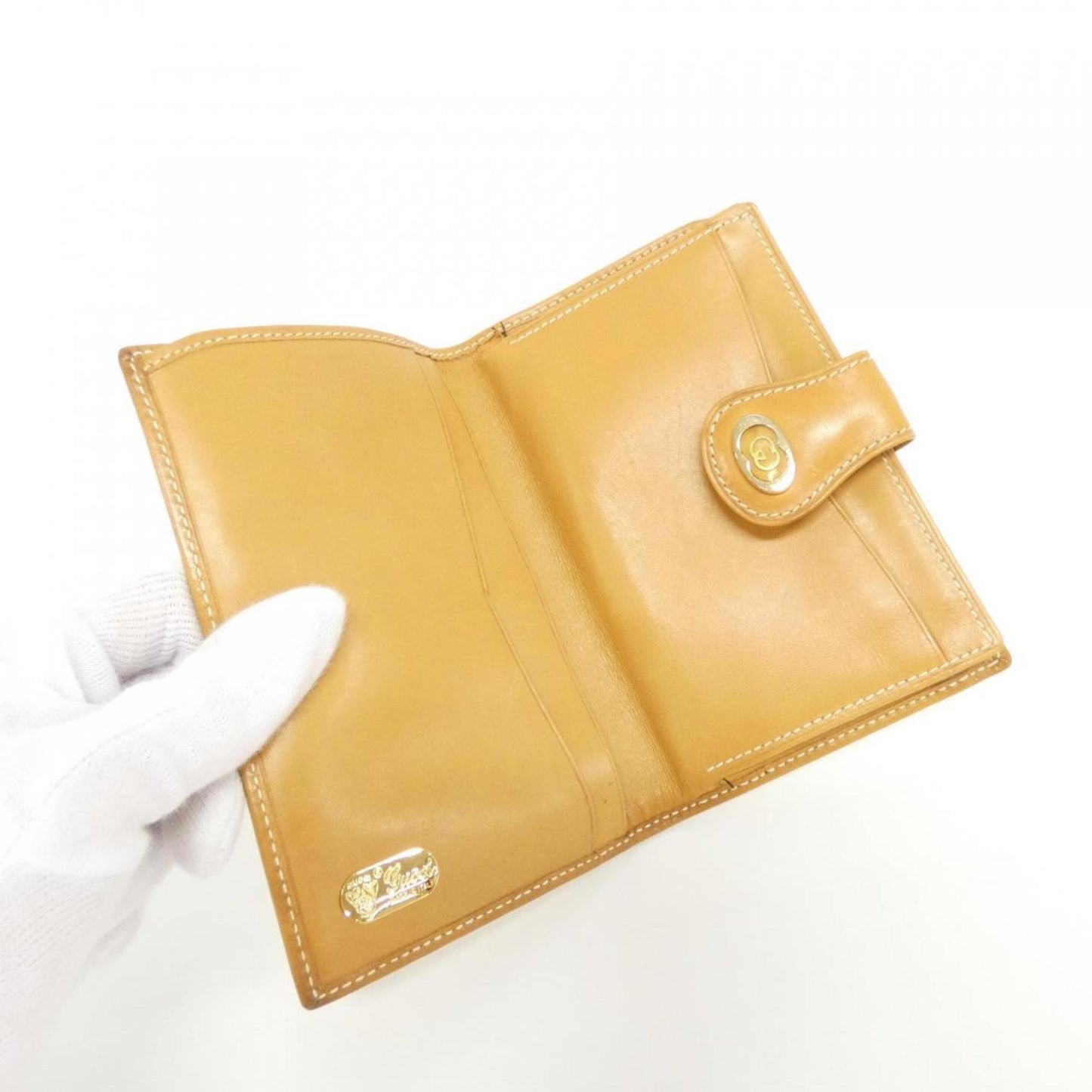 Gucci Beige Ivory Coated Canvas Wallet (Bi-Fold)