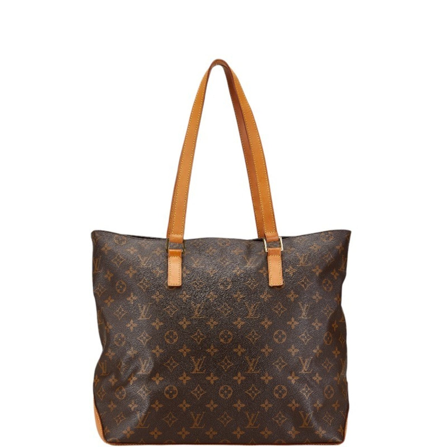 Louis Vuitton Brown Pvc Leather Shoulder Bag Tote Bag