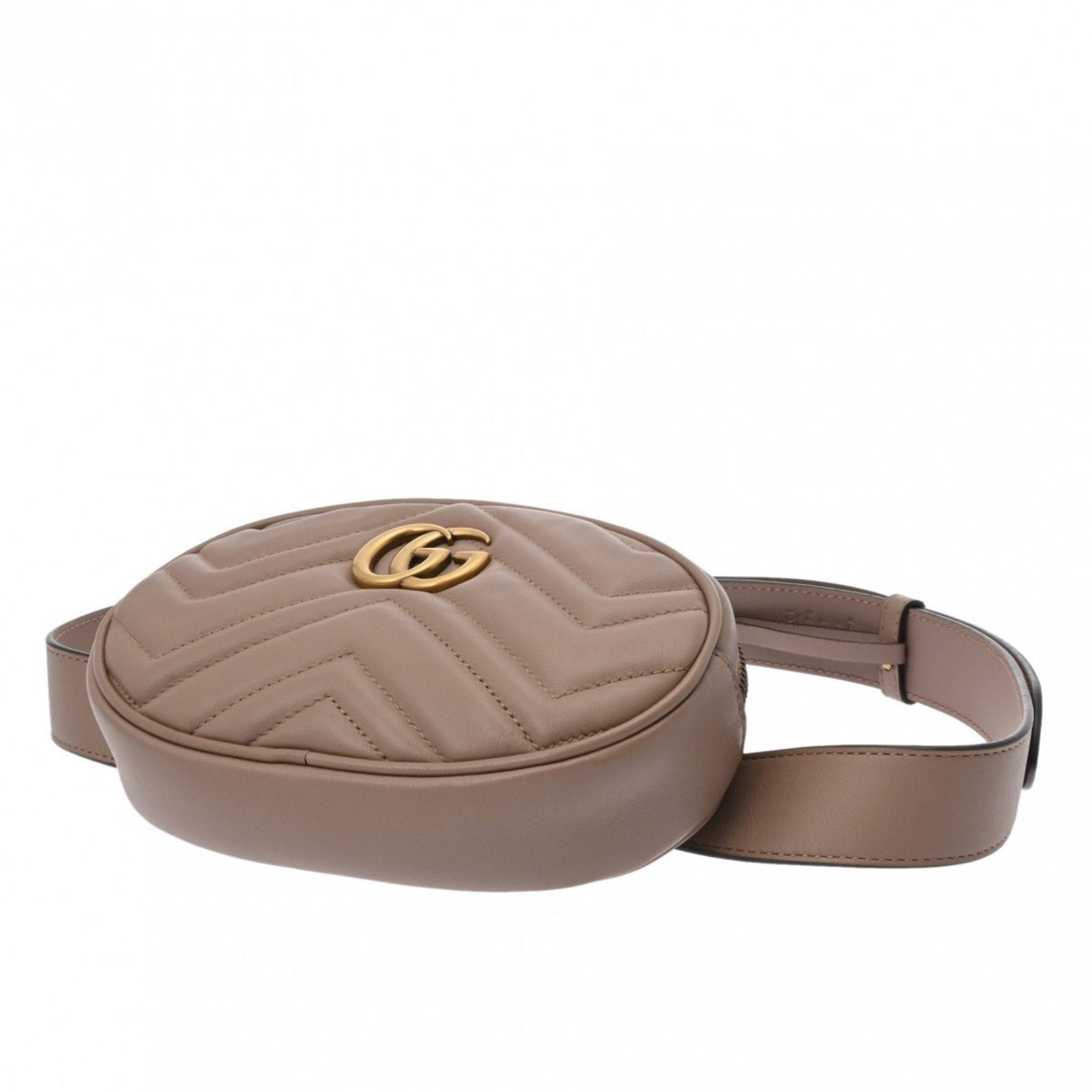 Gucci Gg Marmont Grayish Leather Fanny Pack