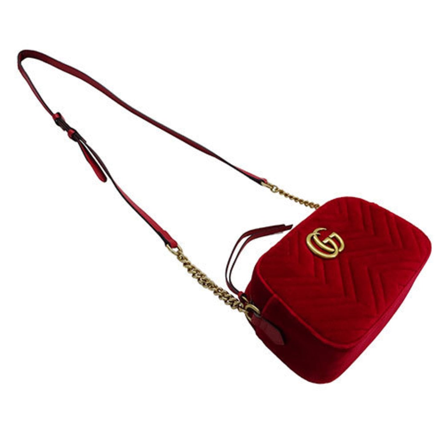 Gucci Red Color Leather Shoulder Bag