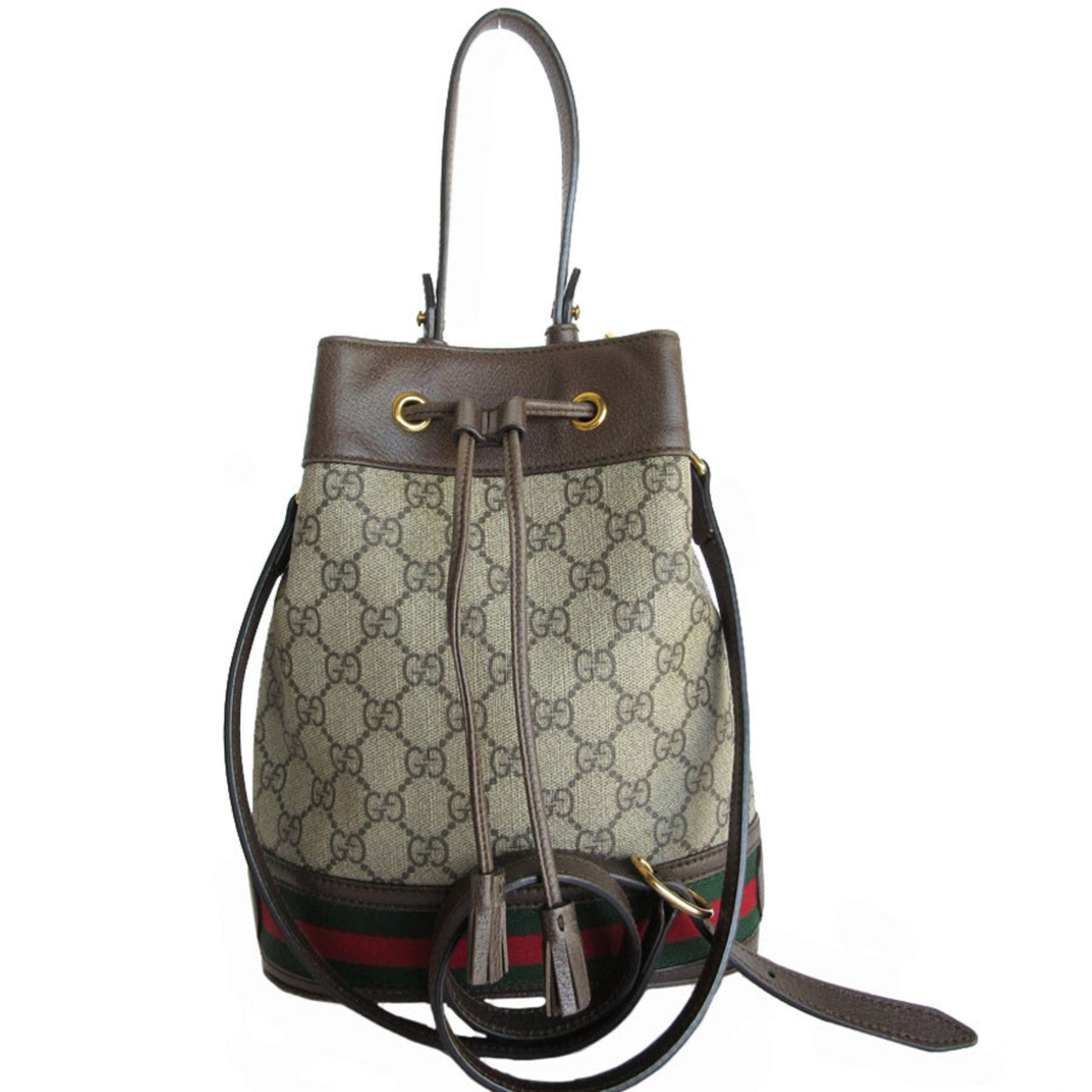 Gucci Brown Pvc Leather Handbag Shoulder Bag ()
