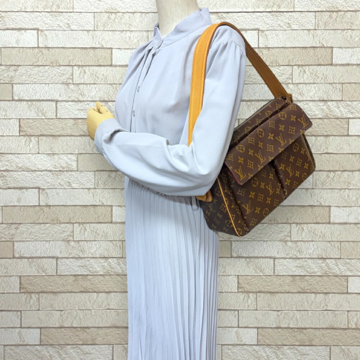 Louis Vuitton Brown Monogram Canvas Shoulder Bag