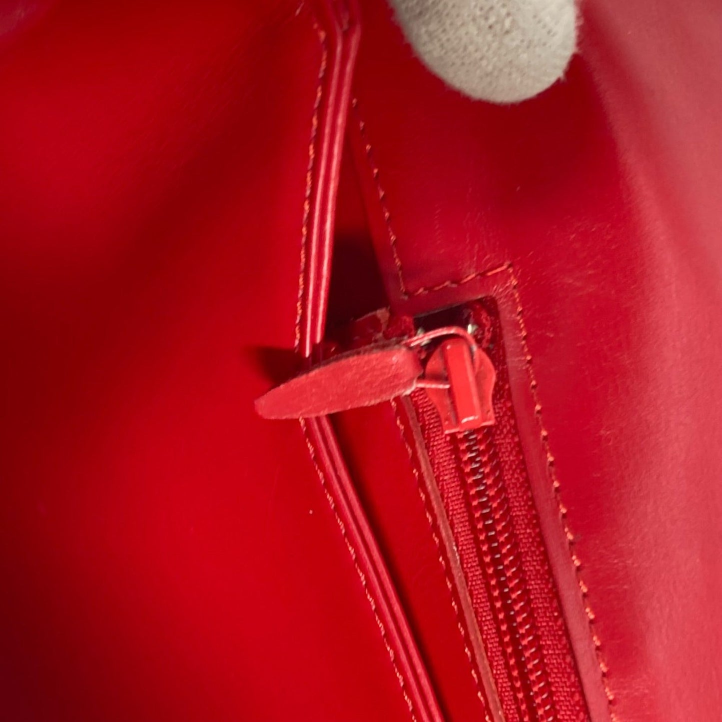Louis Vuitton Red Leather Shoulder Bag