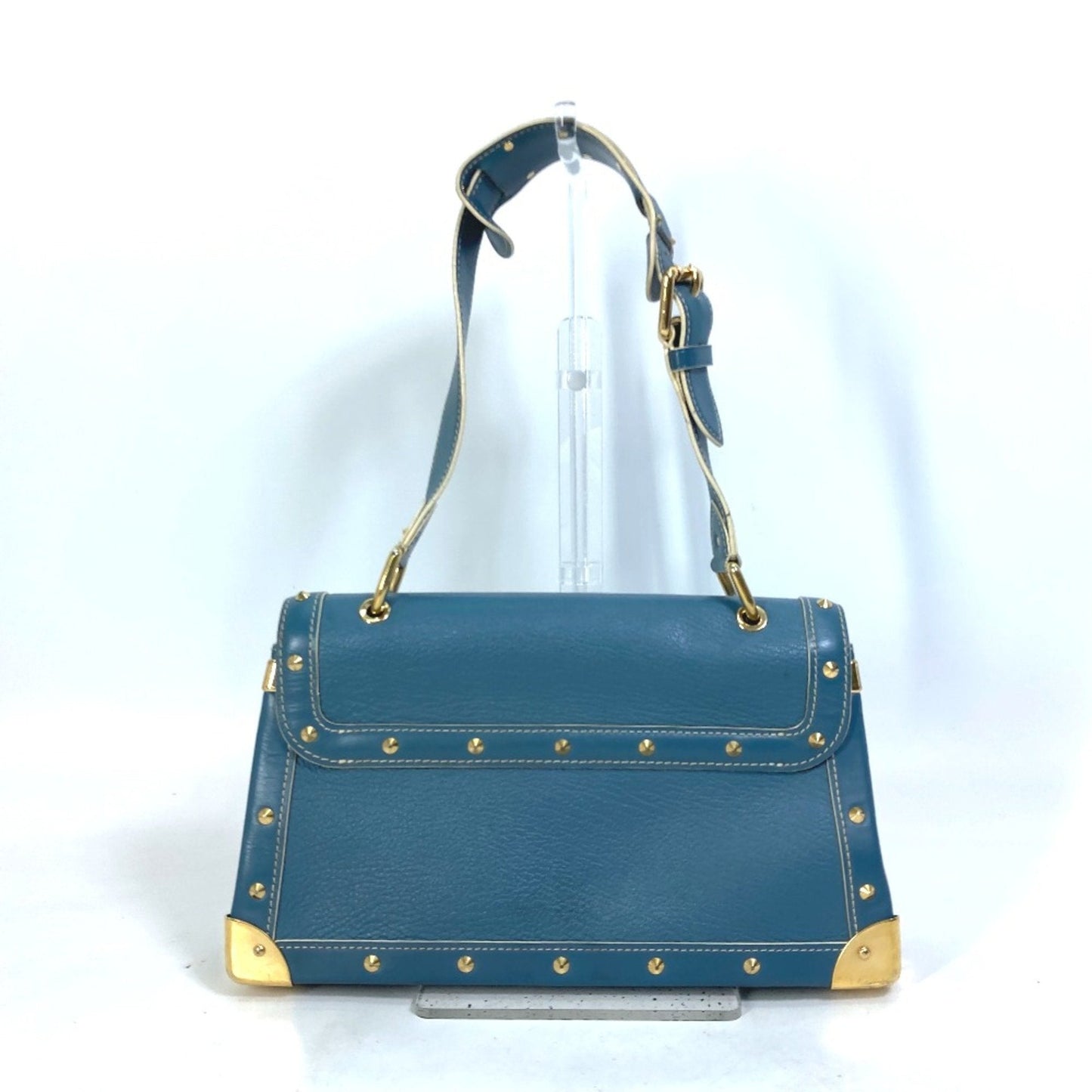 Louis Vuitton Blue Leather Shoulder Bag