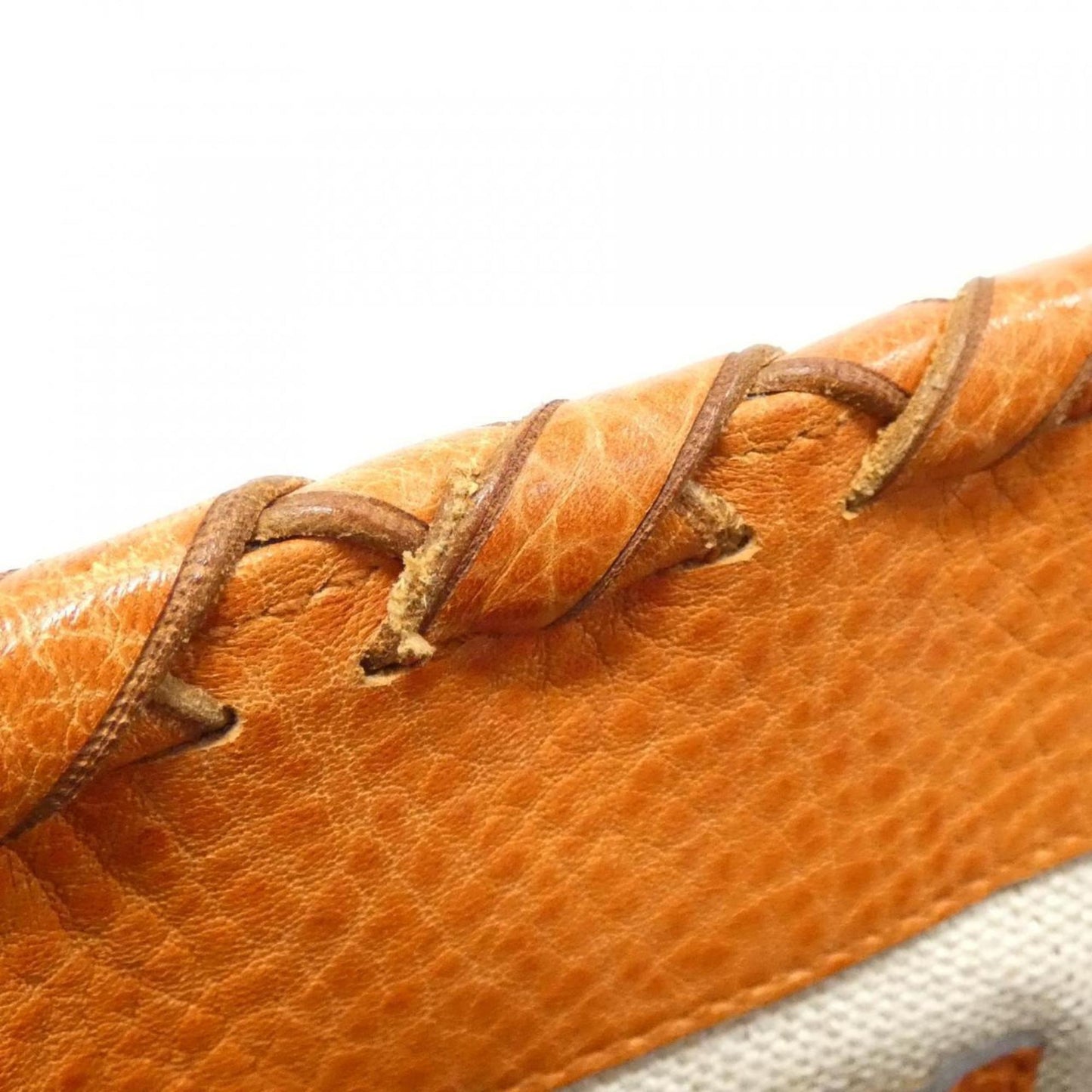 Gucci Orange Leather Tote Bag