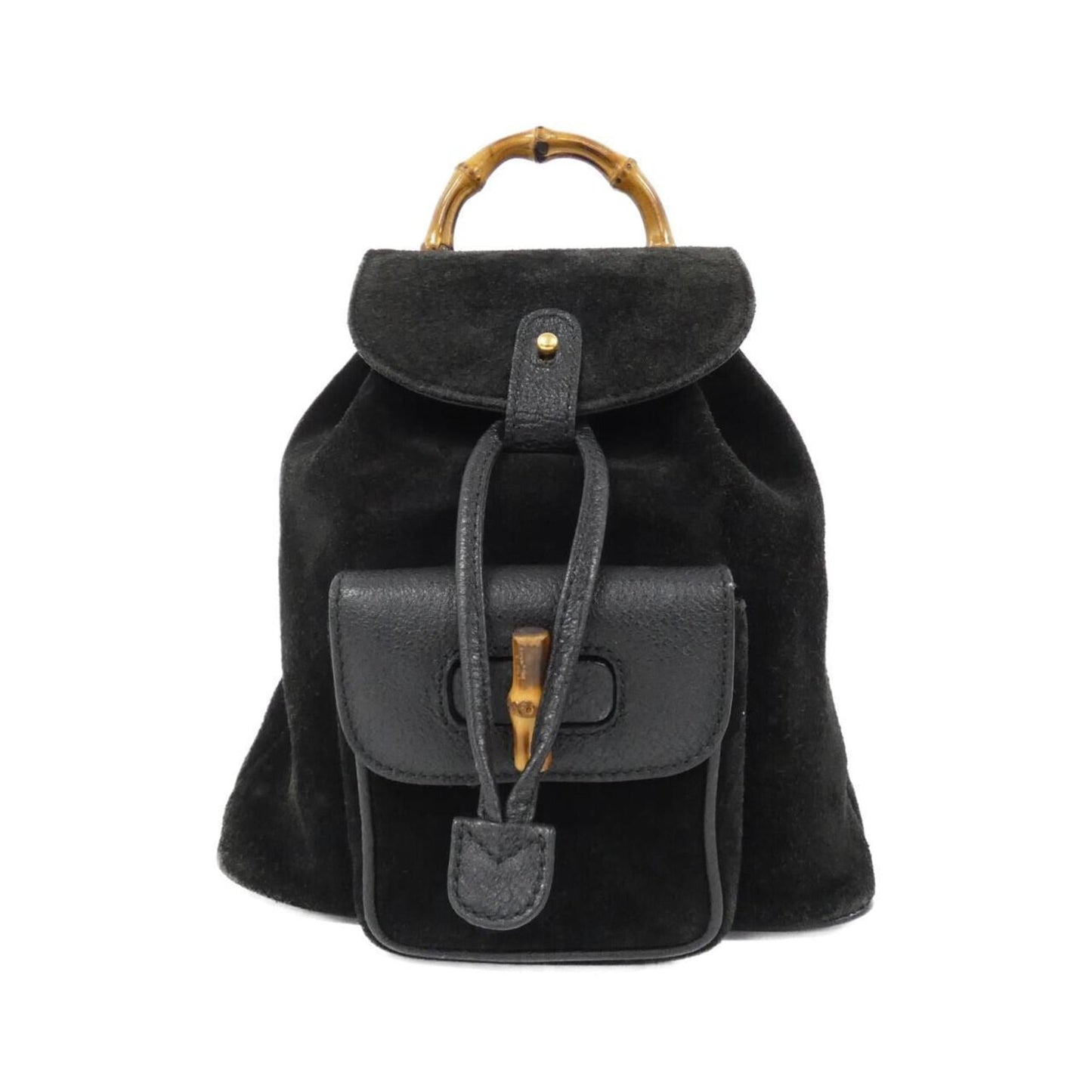 Gucci Black Suede Backpack ()