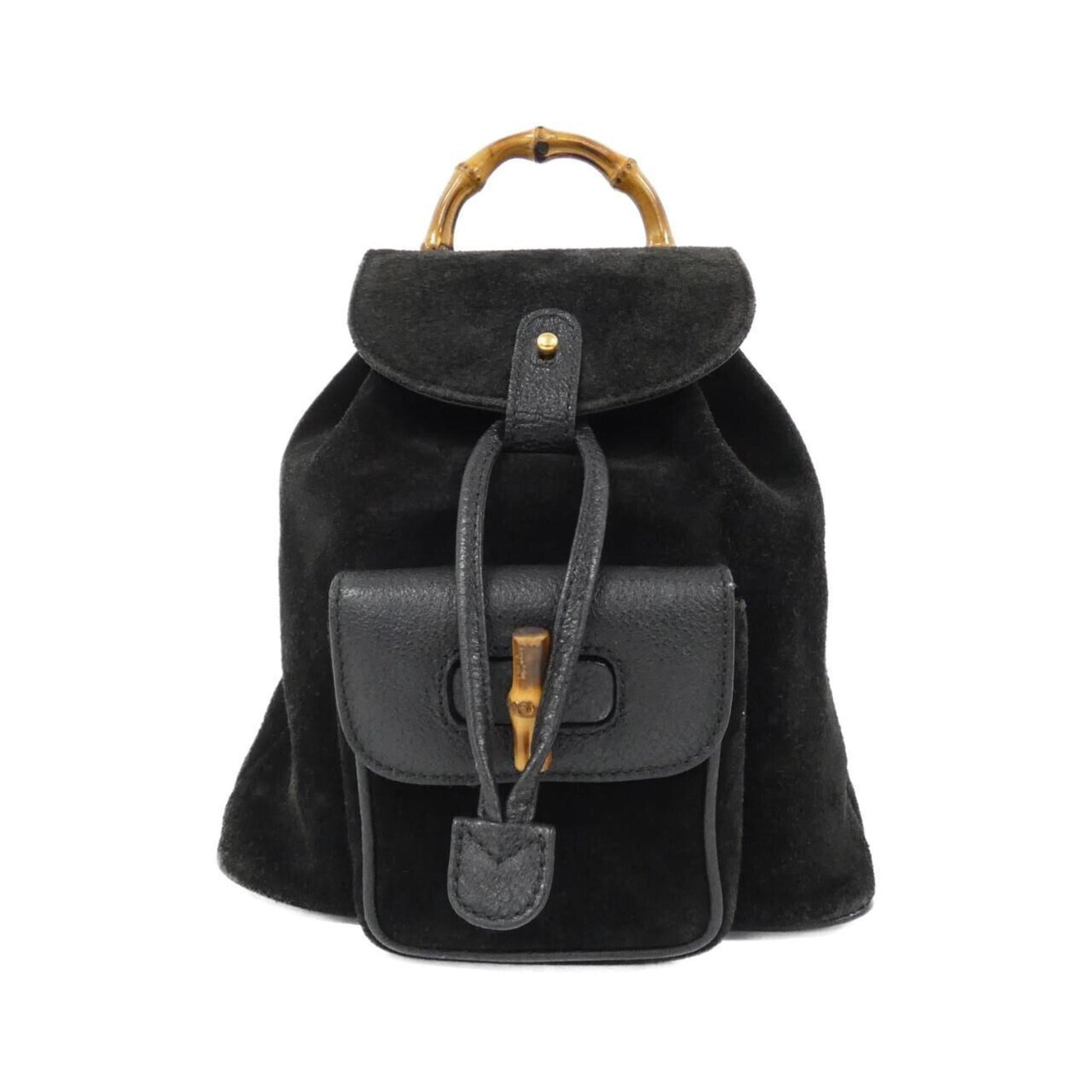 Gucci Black Suede Backpack ()