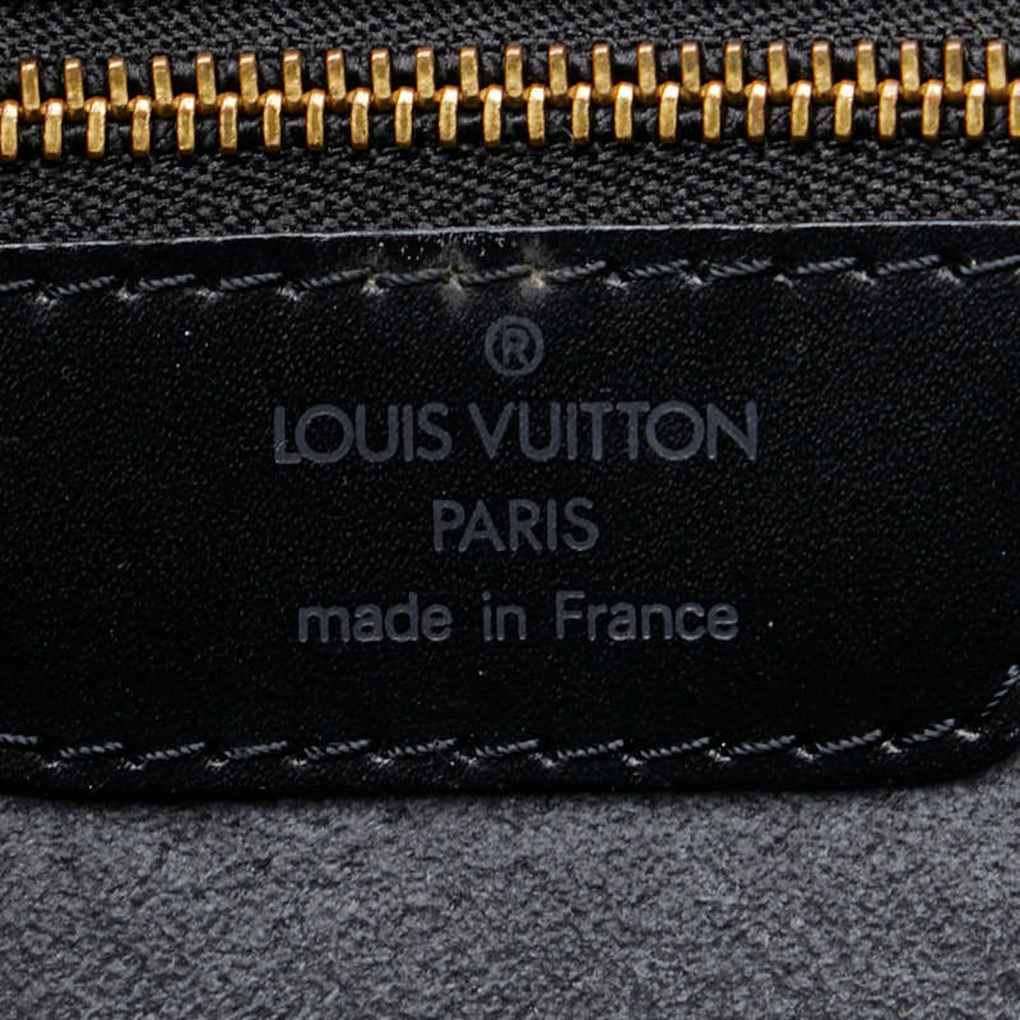 Louis Vuitton Black Noir Leather Handbag Shoulder Bag