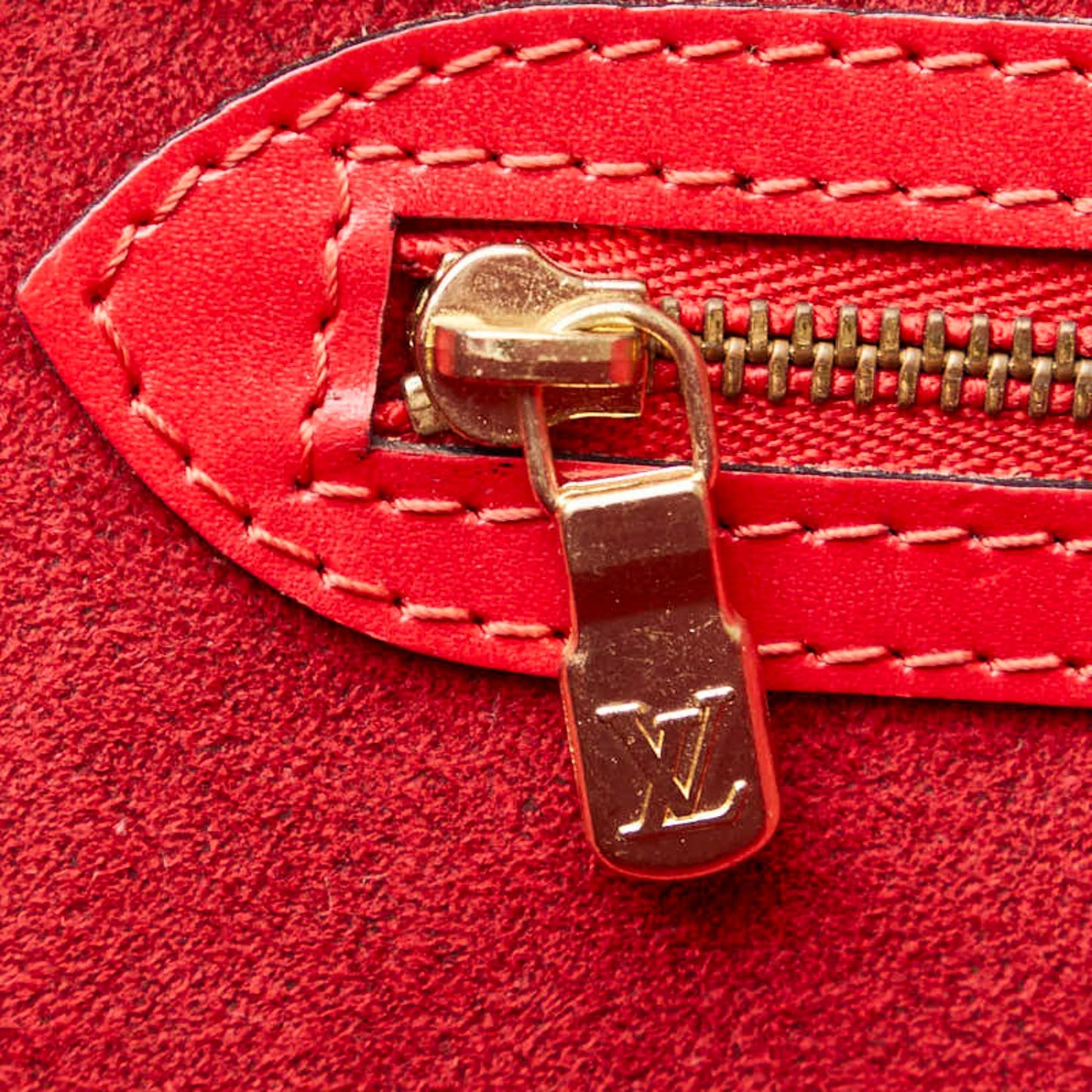 Louis Vuitton Castilian Red Leather Shoulder Bag Tote Bag