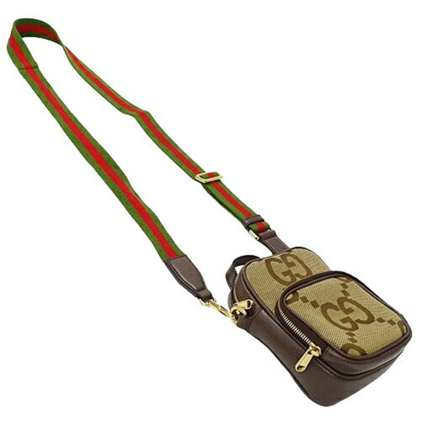 Gucci Beige Brown Gg Canvas Shoulder Bag