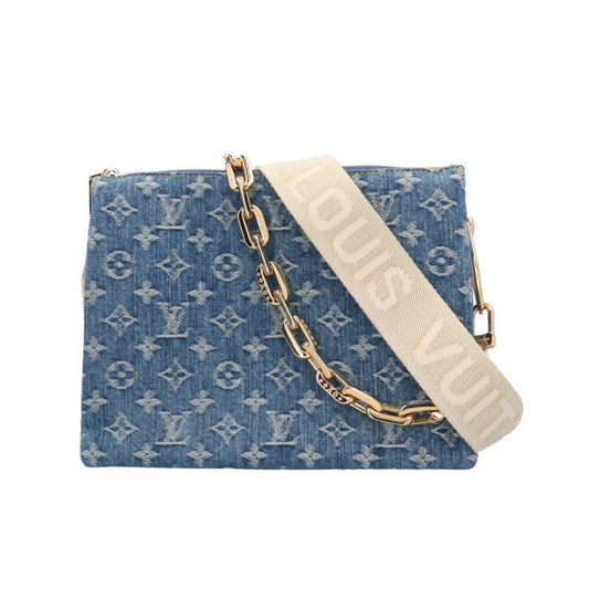 Louis Vuitton Blue Monogram Denim Shoulder Bag ()