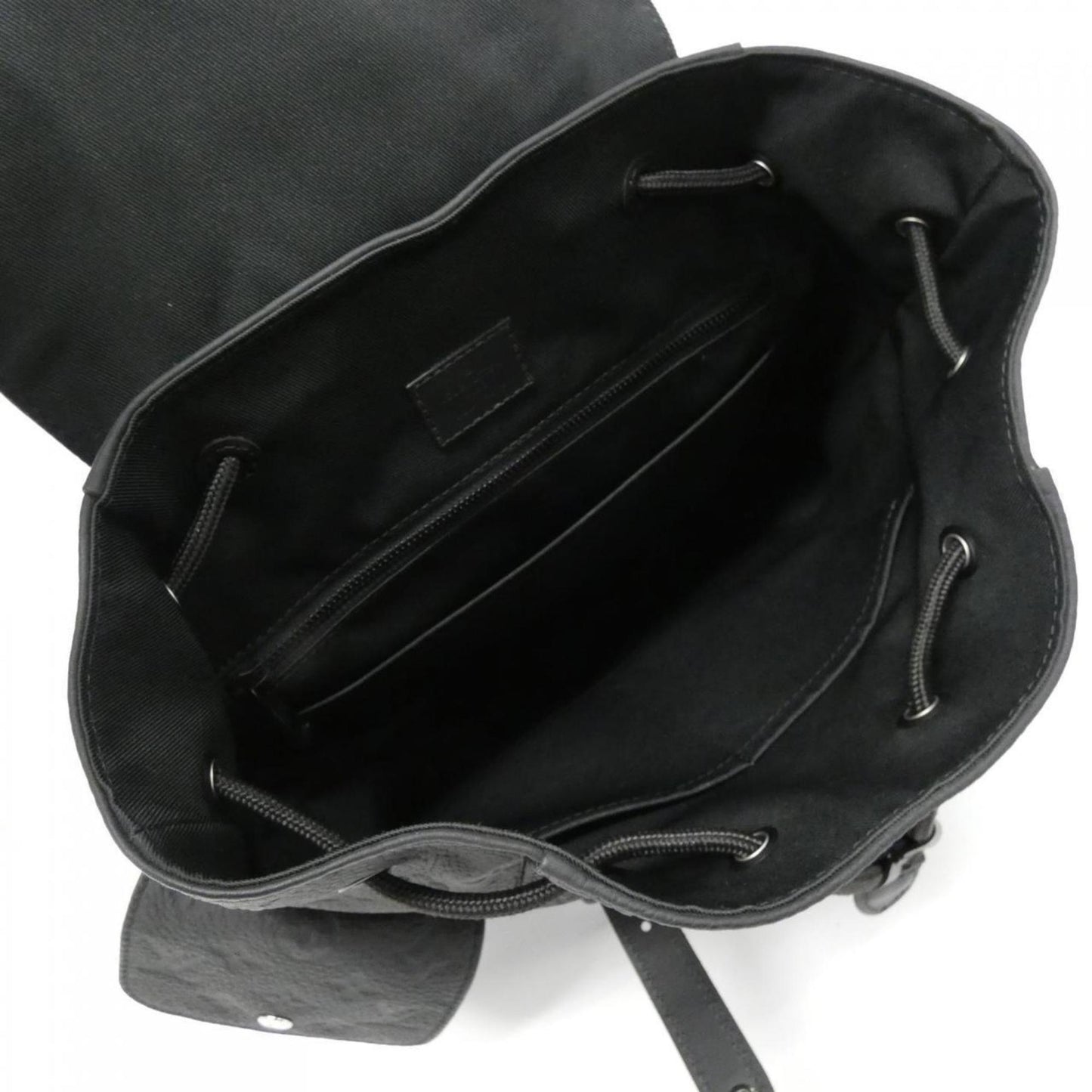 Louis Vuitton Black Leather Backpack