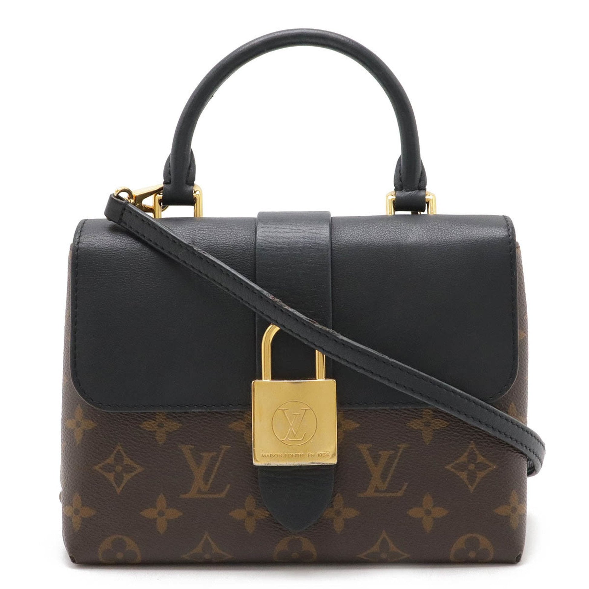 Louis Vuitton Black Noir Monogram Handbag Shoulder Bag ()