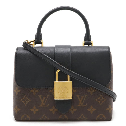 Louis Vuitton Black Noir Monogram Handbag Shoulder Bag ()