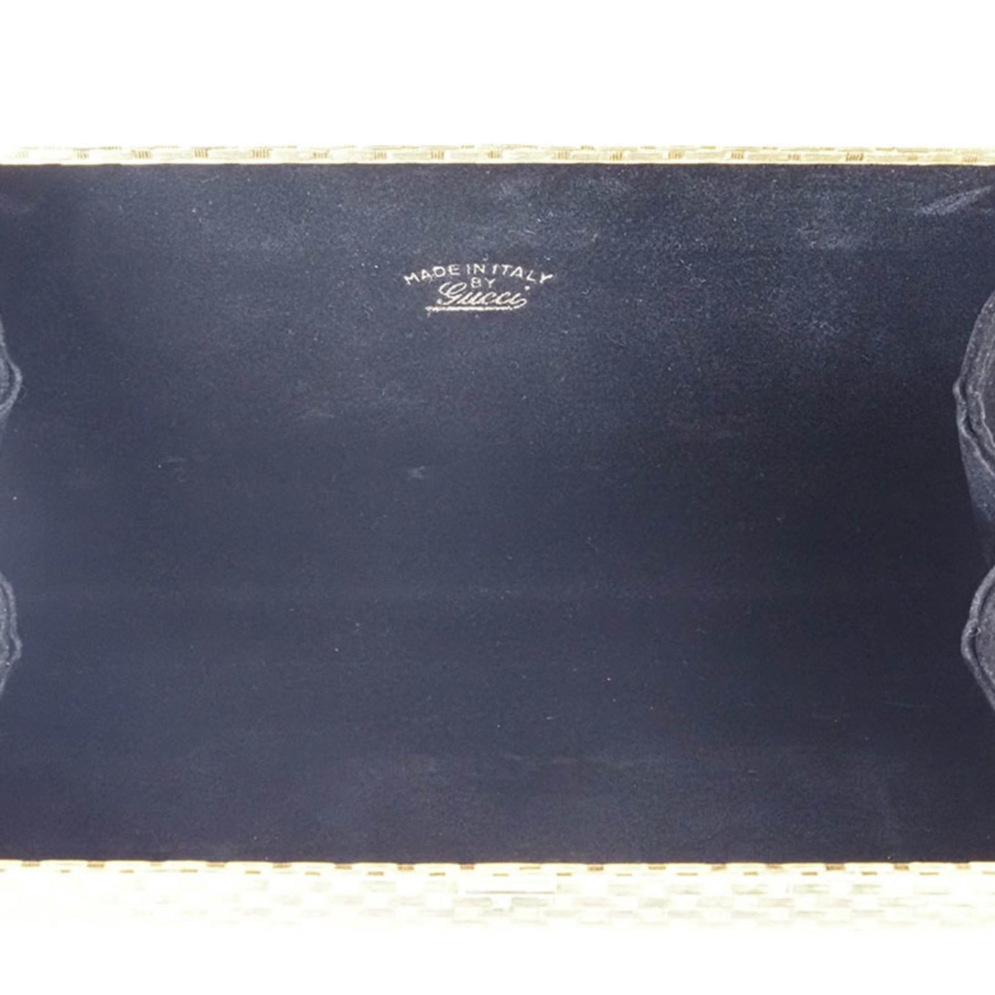 Gucci Gold Metal Clutch Bag