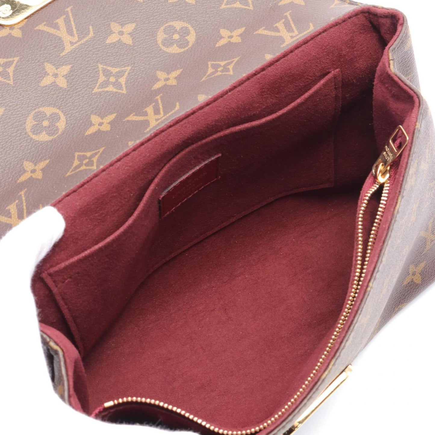 Louis Vuitton Bordeaux Brown Coated Canvas Monogram Pvc Leather Shoulder Bag