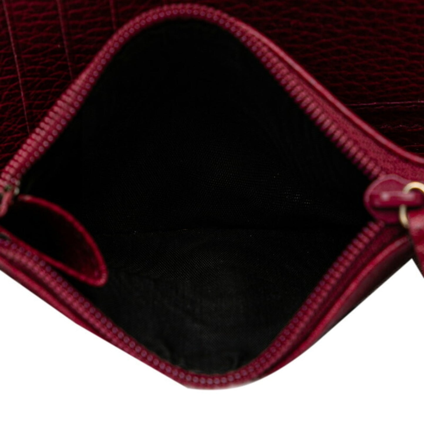 Gucci Wine Leather Long Wallet (Bi-Fold)