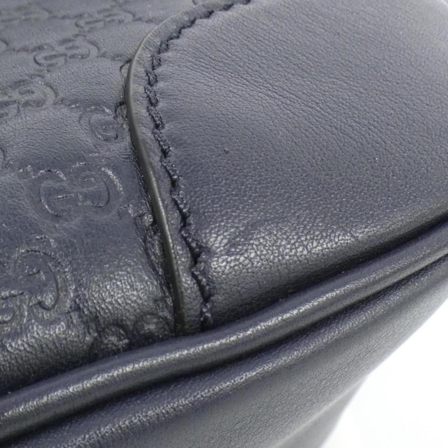 Gucci Blue Leather Shoulder Bag