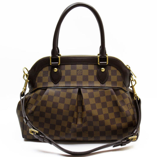 Louis Vuitton Brown Damier Canvas Handbag Shoulder Bag ()