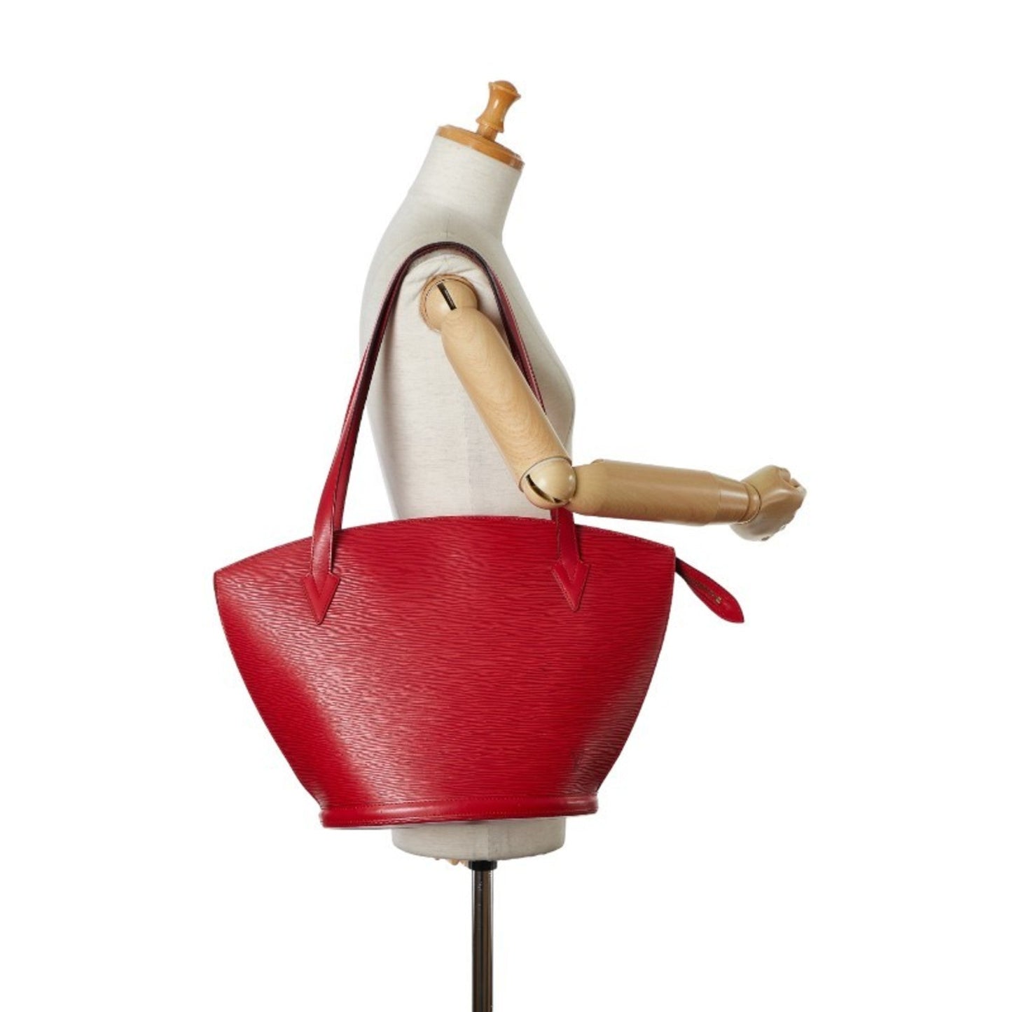 Louis Vuitton Castilian Red Leather Shoulder Bag Tote Bag
