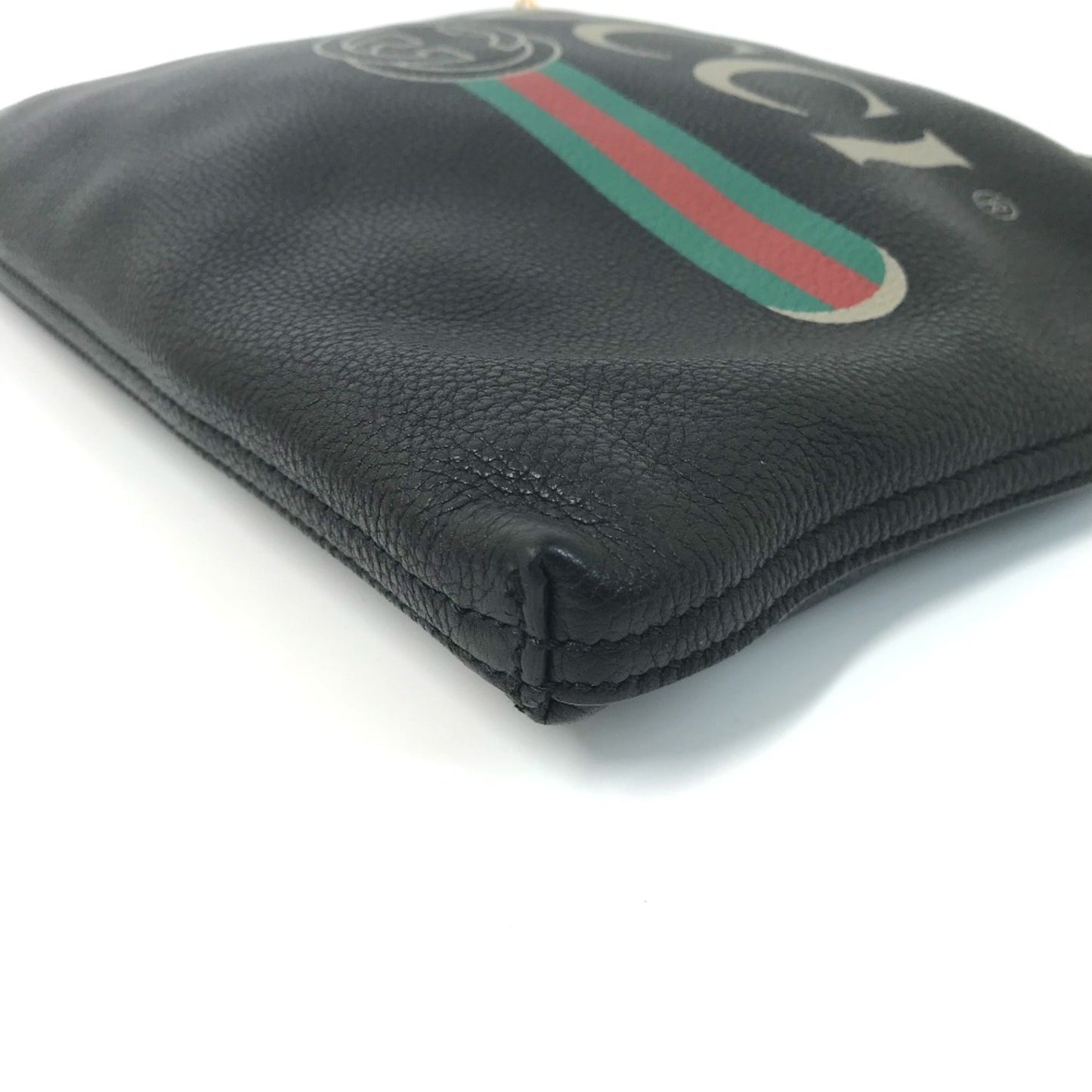 Gucci Black Leather Clutch Bag