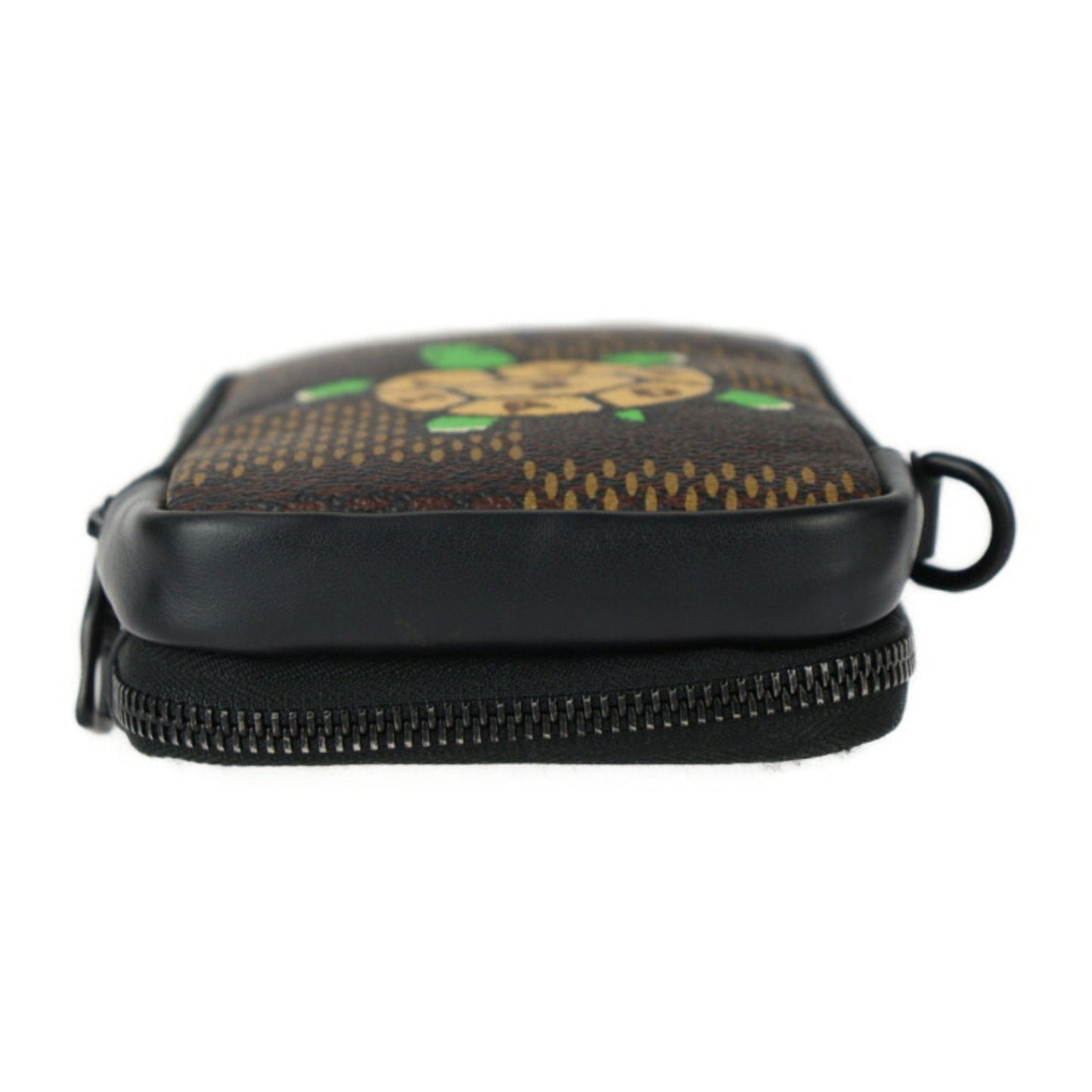 Louis Vuitton Damier Black Ebene Multi-Color Damier Canvas Leather Clutch Bag Fanny Pack Shoulder Bag