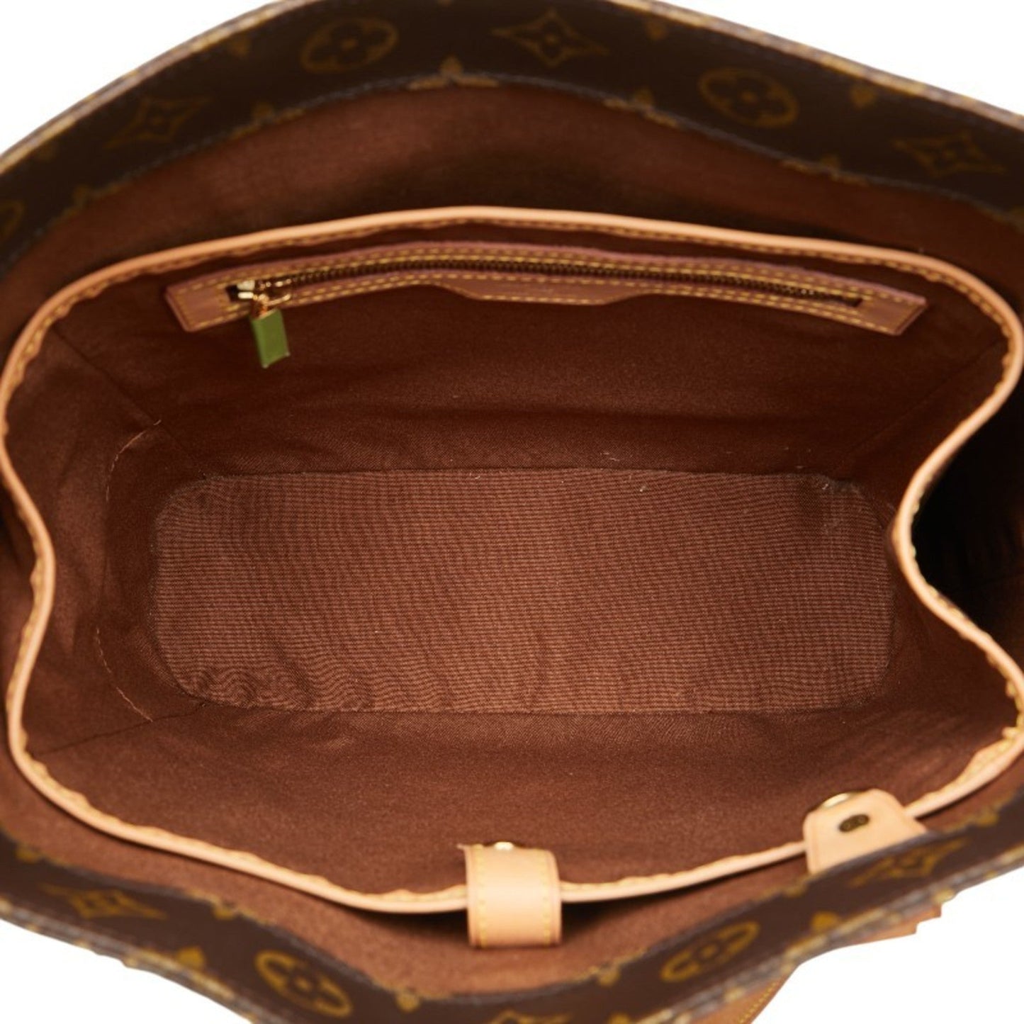 Louis Vuitton Brown Pvc Leather Shoulder Bag Tote Bag