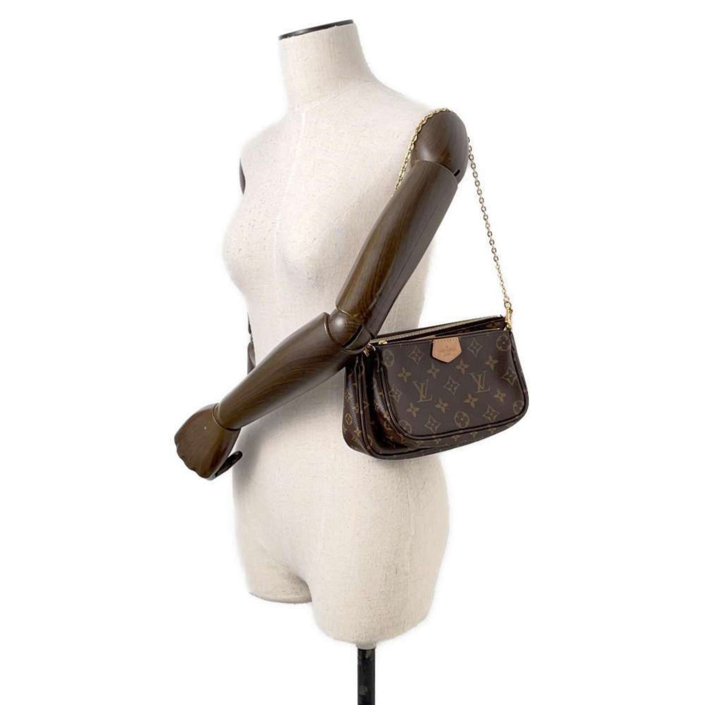 Louis Vuitton Monogram Khaki Monogram Pochette Shoulder Bag