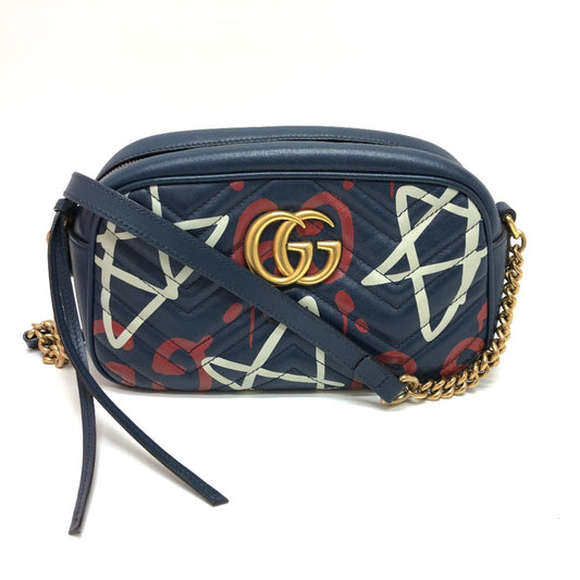 Gucci Blue Leather Shoulder Bag ()