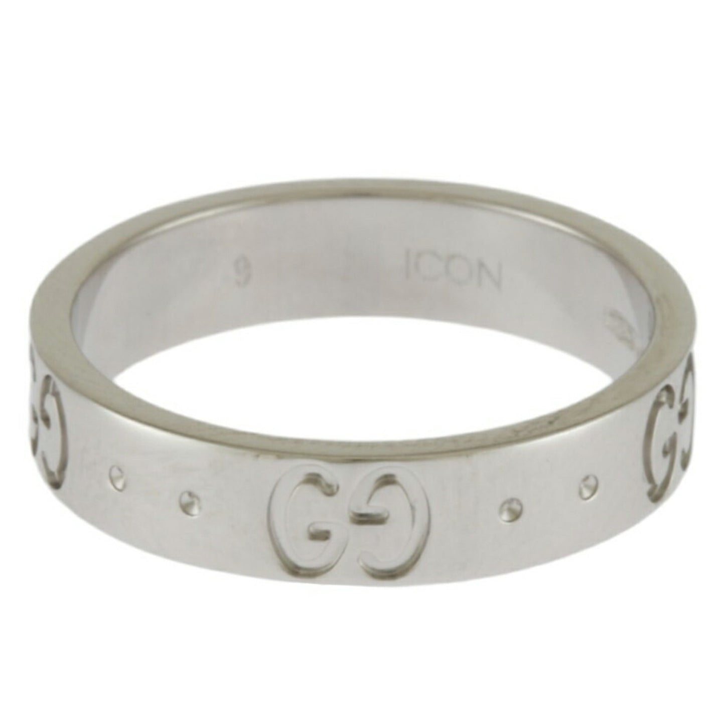 Gucci Silver White Gold (18K) Band Ring