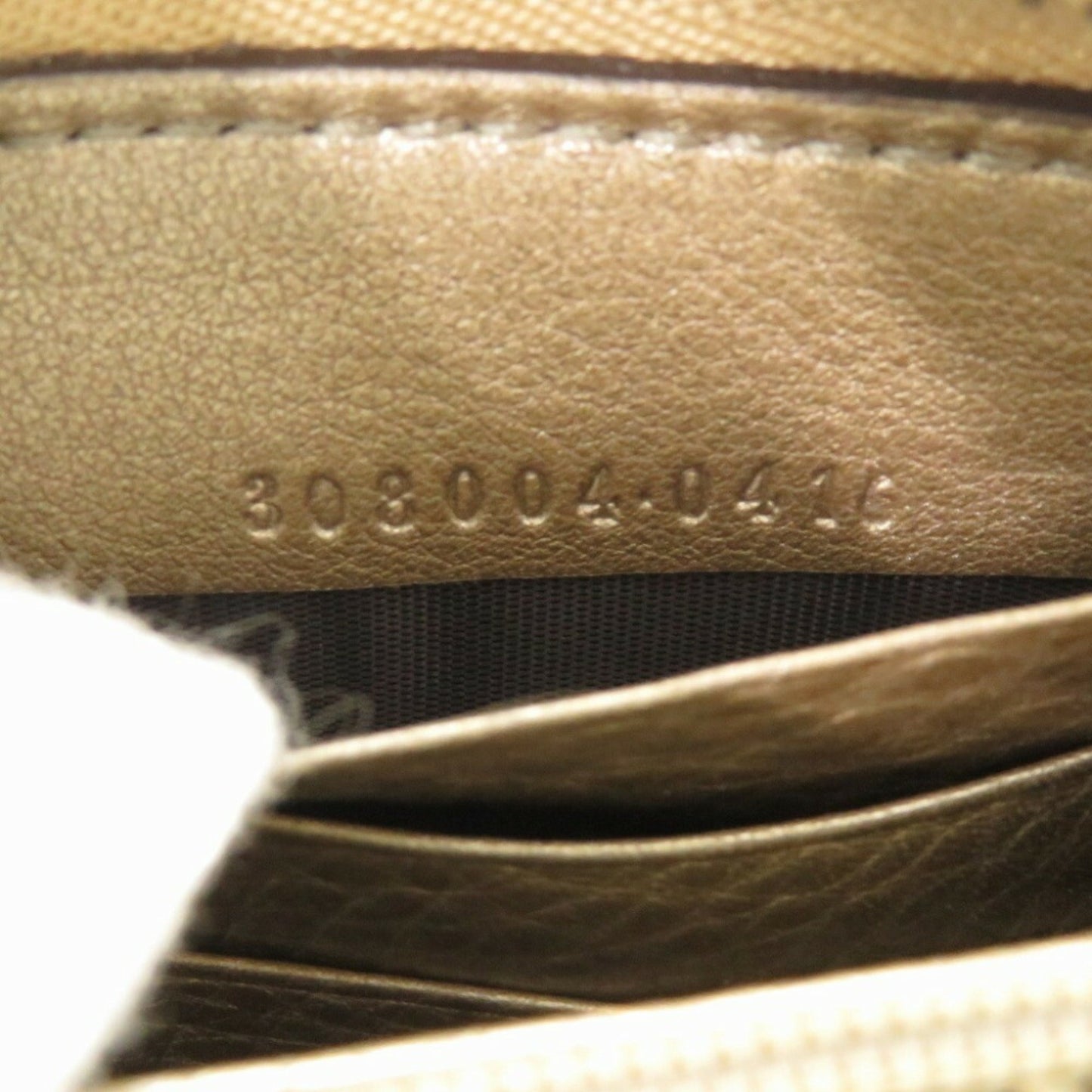 Gucci Gold Leather Wallet (Bi-Fold)
