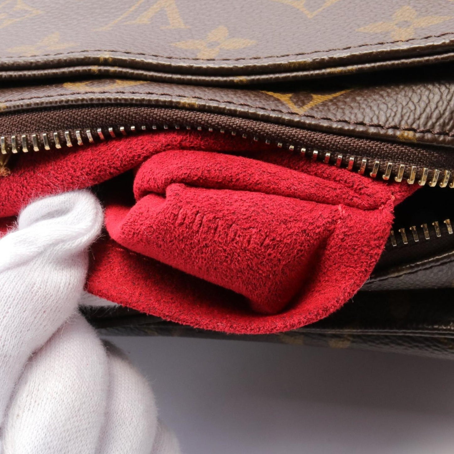Louis Vuitton Brown Monogram Coated Canvas Shoulder Bag