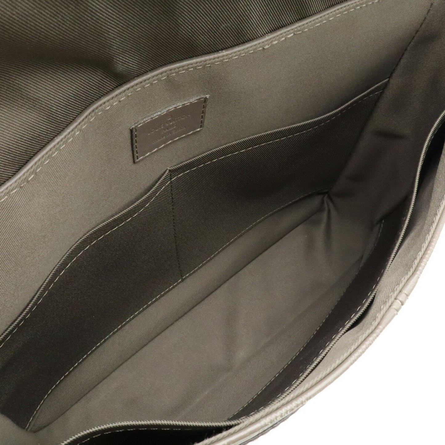 Louis Vuitton Grannis Grayish Damier Infini Leather Shoulder Bag