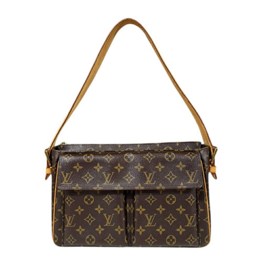 Louis Vuitton Brown Monogram Shoulder Bag ()