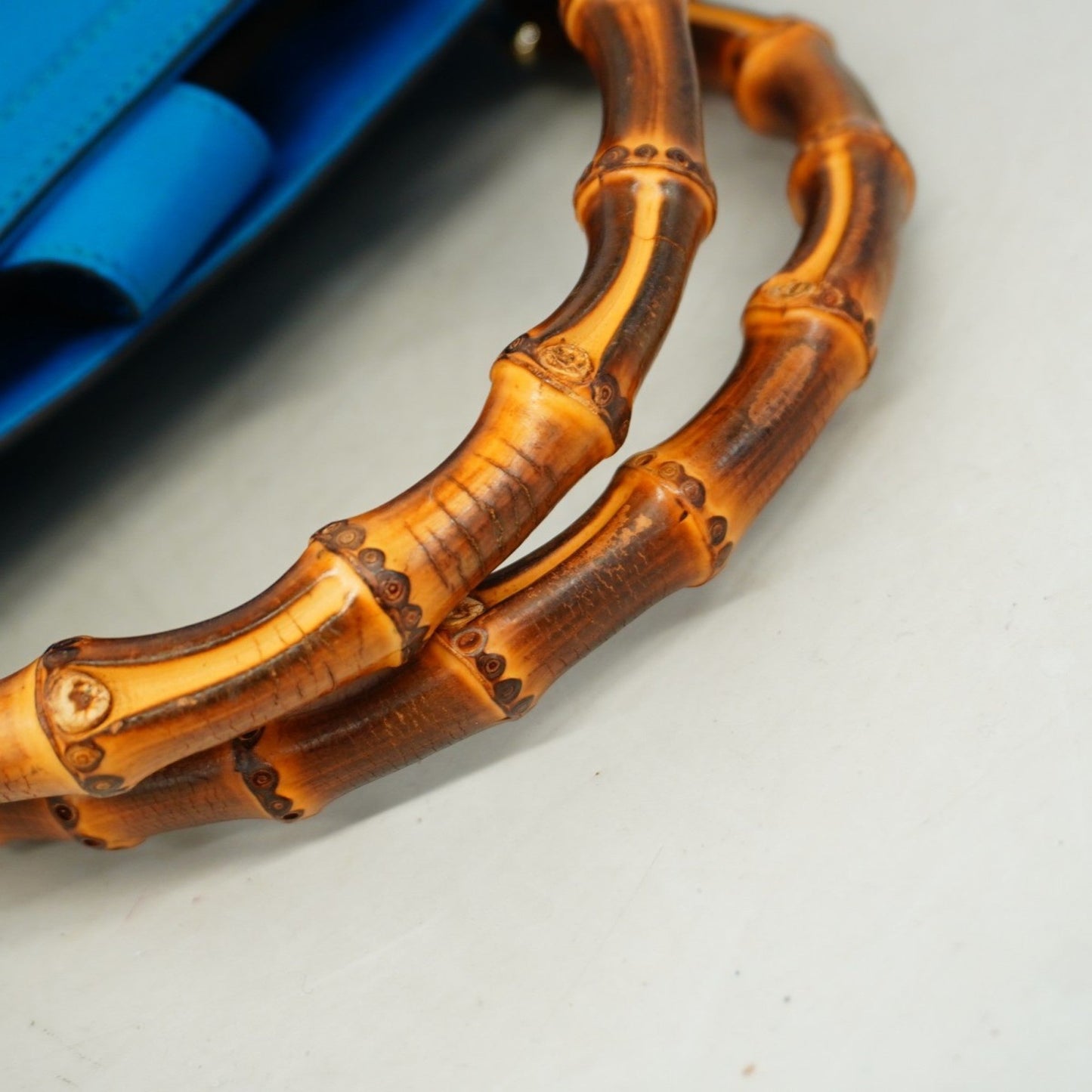 Gucci Blue Leather Handbag