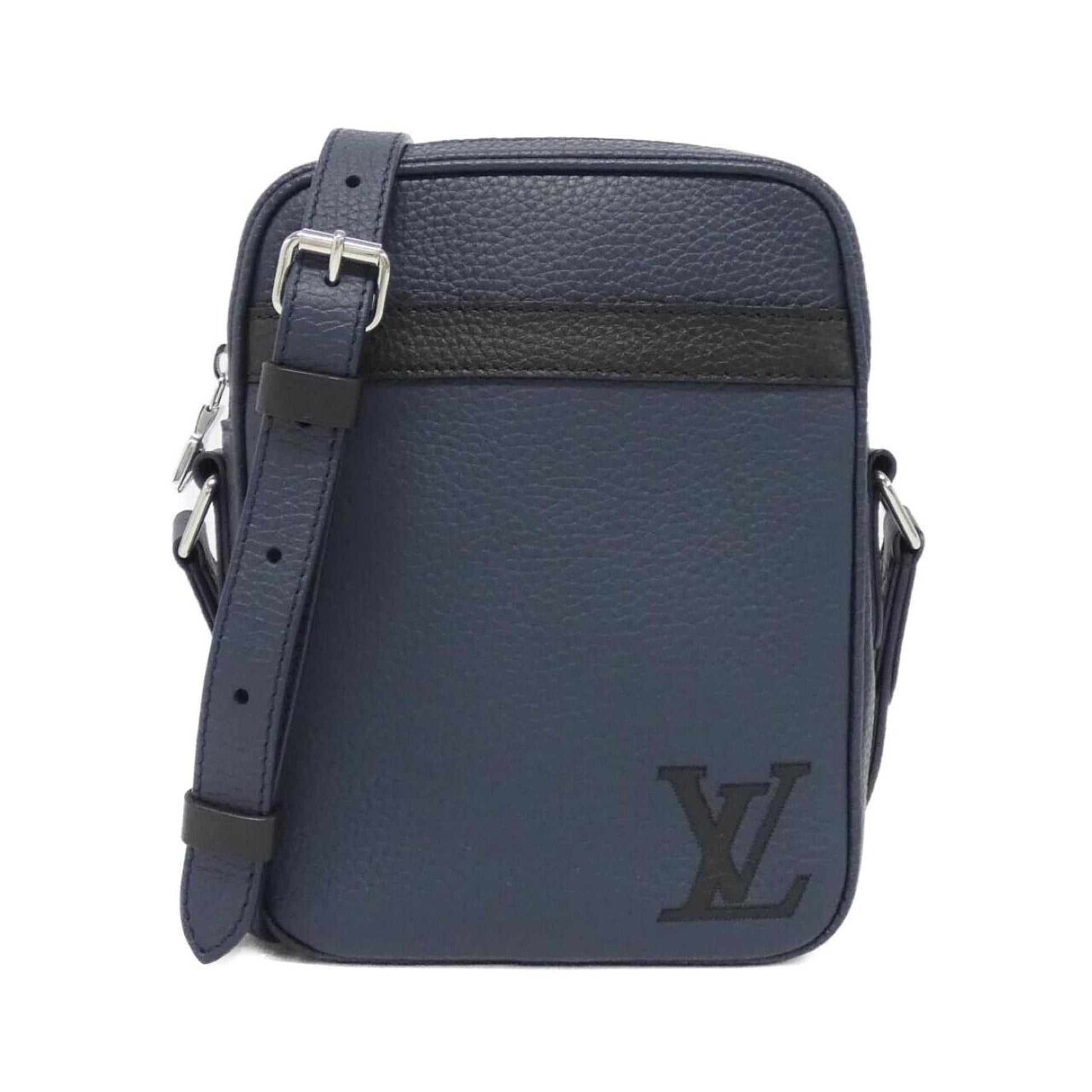 Louis Vuitton Navy Leather Shoulder Bag ()