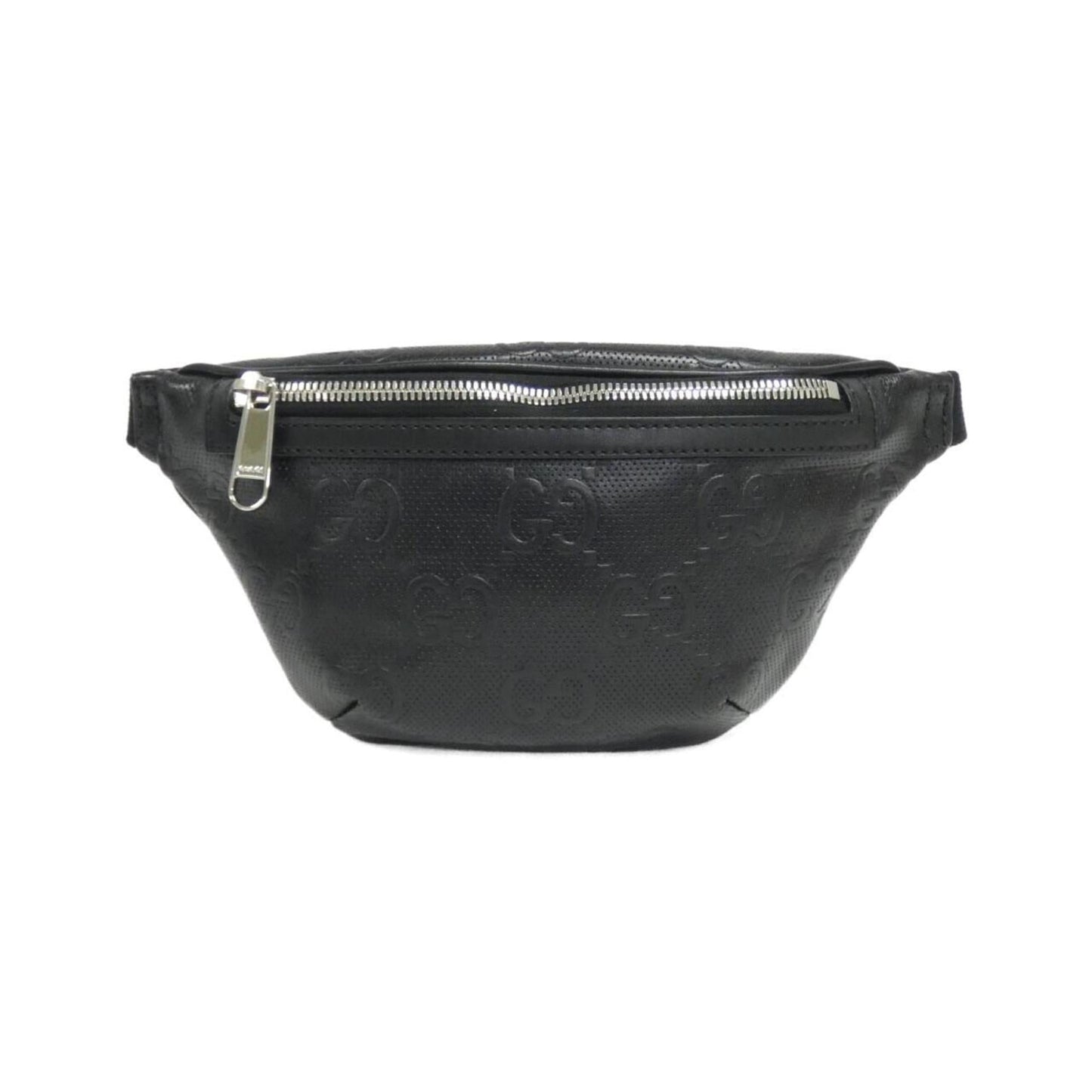 Gucci Black Embossed Fanny Pack Sling Bag ()