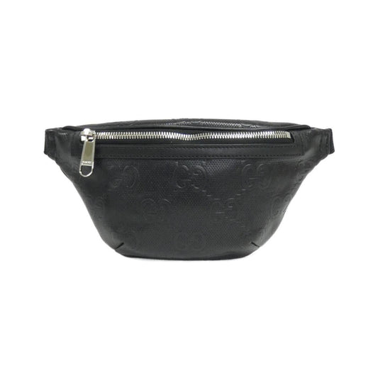 Gucci Black Embossed Fanny Pack Sling Bag ()